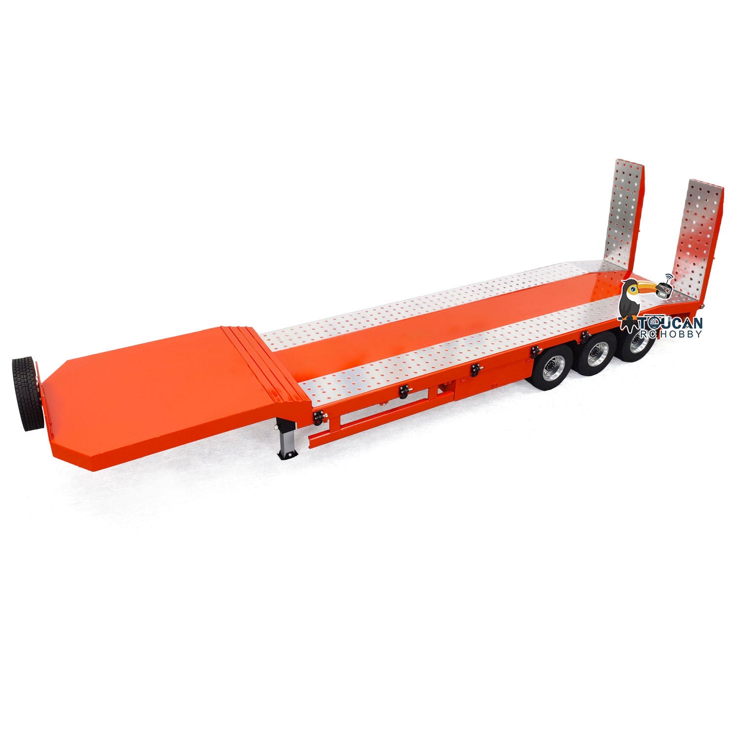 1/14 Scale Metal RC Semi Trailer for Tractor Trucks - Electric Lifting Legs & Tailgate - Realistic Radio Control Simulation Car - DIY Hobby Model for Adults - Perfect for Off-Road Adventures & Truck Shows