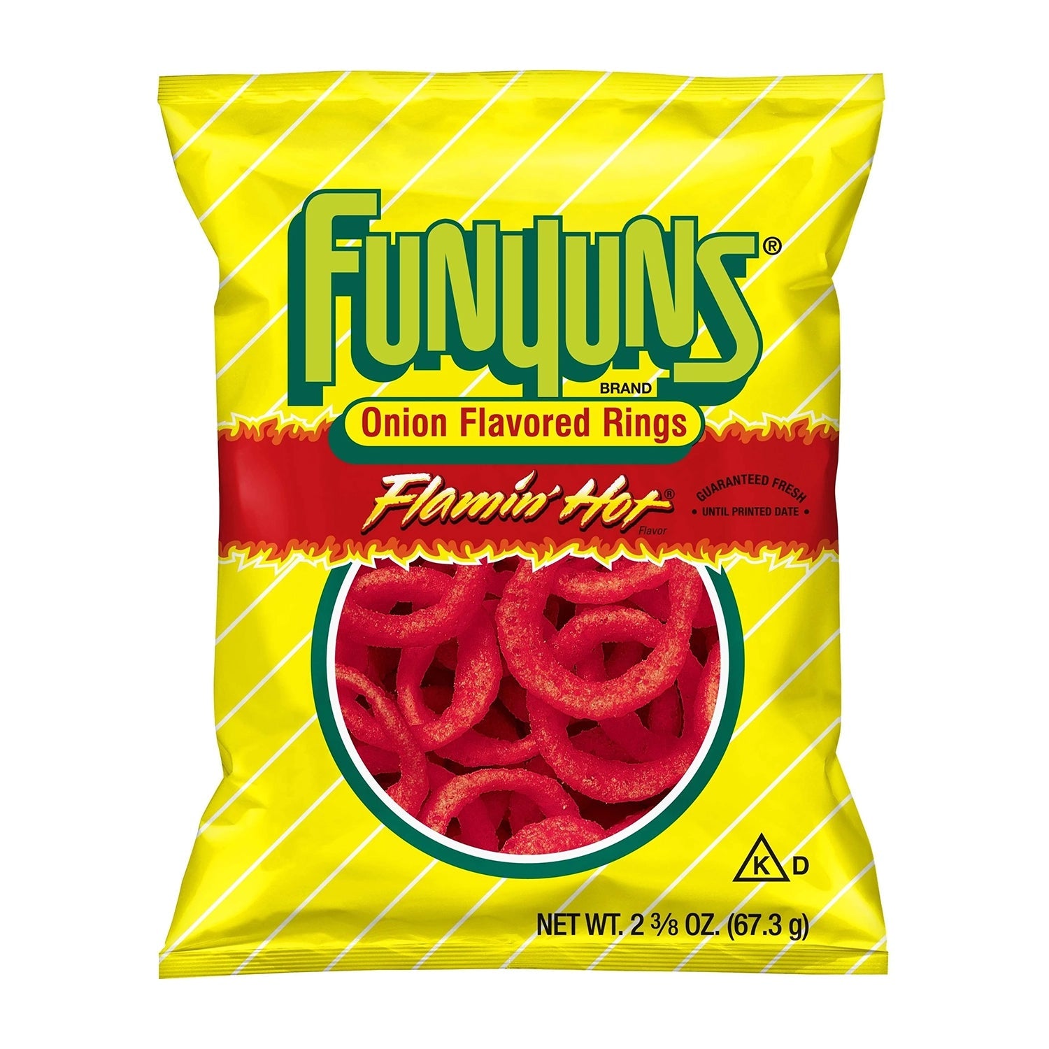 Frito Lay Funyuns Hot Onion Flavored Rings - 64 Count Bulk Case | Perfect for Parties, Snacking & Game Day
