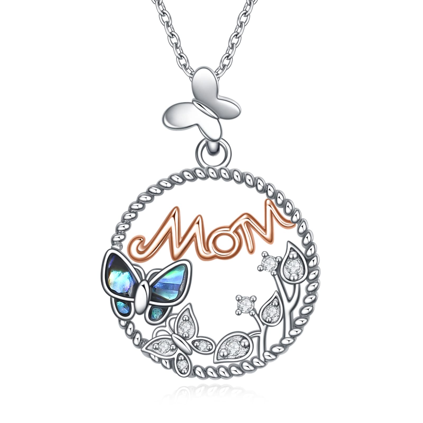 925 Sterling Silver Mother Daughter Heart Pendant Necklace - Elegant Birthday & Mother's Day Gift for Mom from Daughter - Perfect for Anniversaries, Holidays & Special Occasions