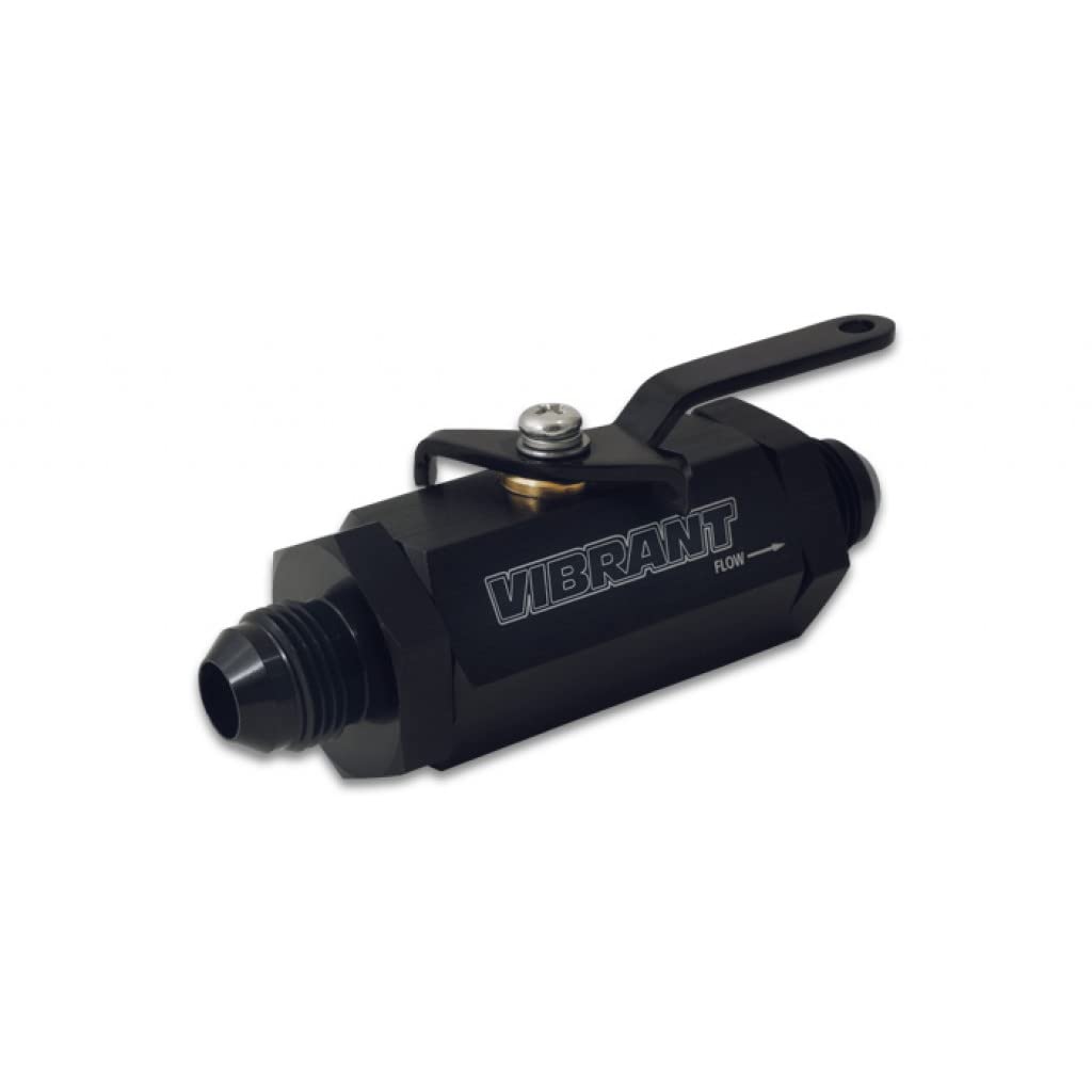 High-Quality 16AN to 16AN Male Shut Off Valve in Vibrant Black (16756) - Perfect for Automotive Fuel Systems & Performance Upgrades