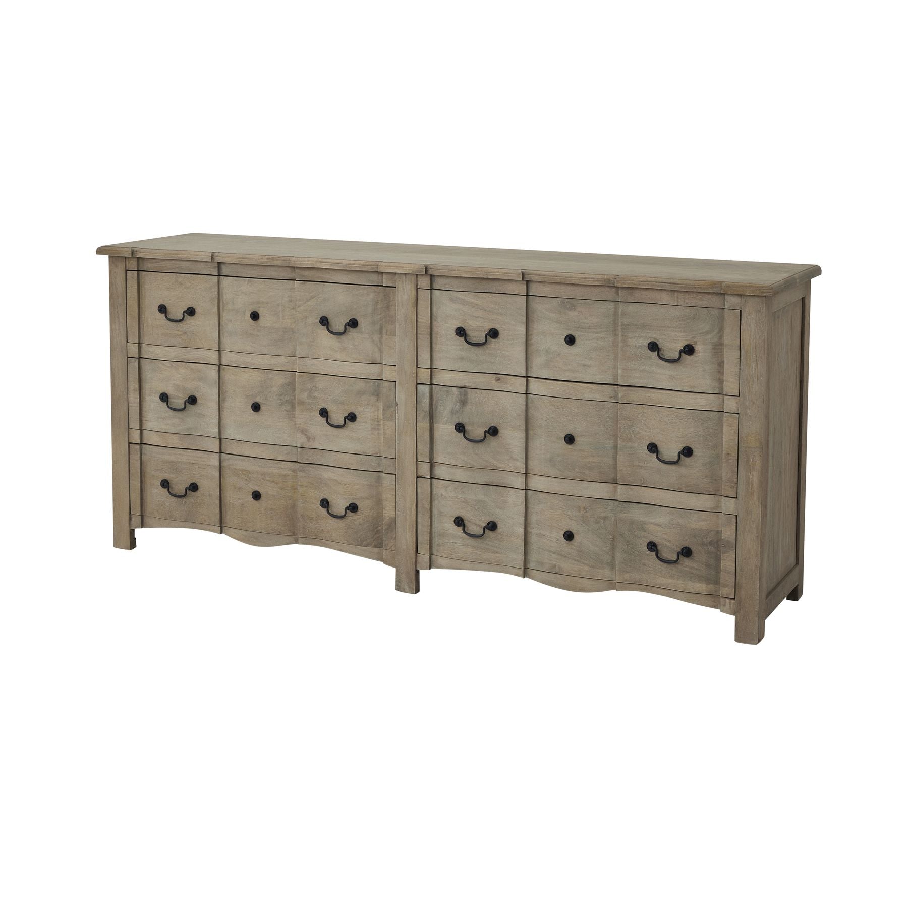 Copgrove Collection 6-Drawer Chest - Solid Wood Dresser for Bedroom, Living Room & Office Storage - Perfect for Organizing Clothes, Linens & Home Essentials
