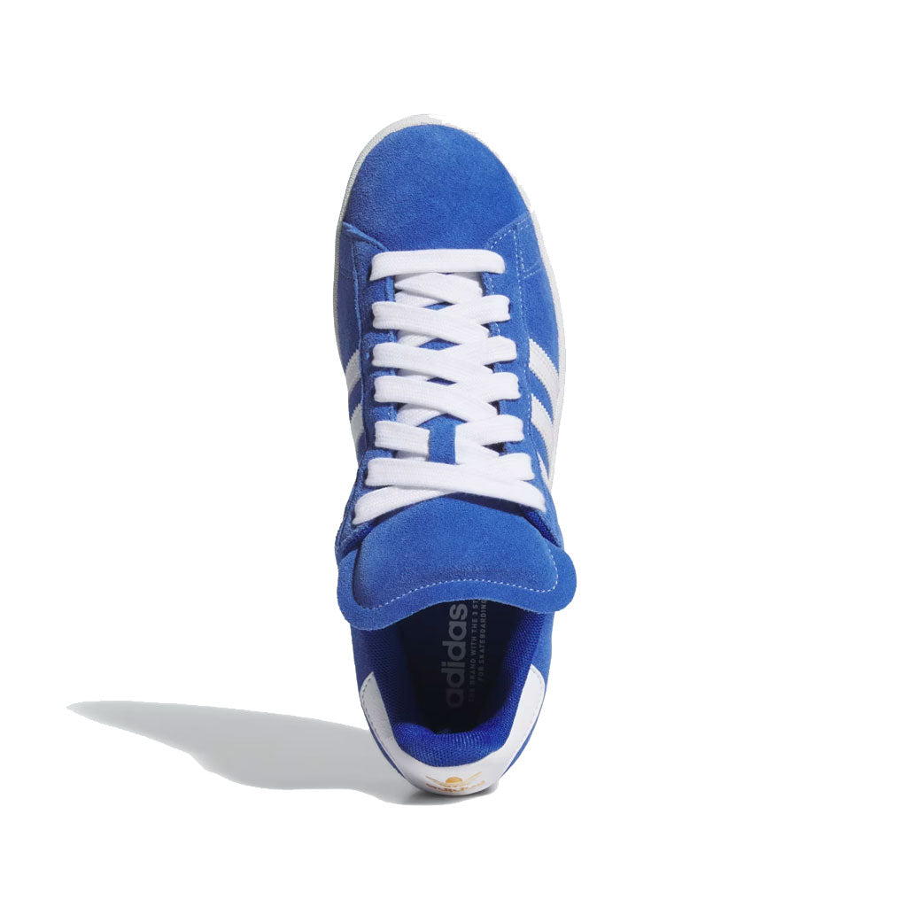 Adidas Campus ADV Sneakers for Men - Royal Blue, Cloud White & Gold Metallic Colorway | Casual Streetwear Shoes for Running, Walking & Everyday Wear