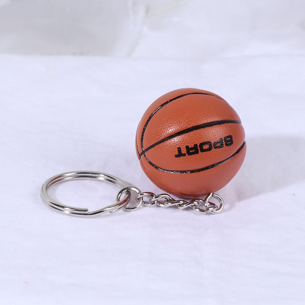 Kisangel 2 Pack Basketball Keychain - Sports Ball Keychain for Backpacks, Bags & Gifts - Perfect for Basketball Party Favors, Carnival Rewards & Sports Fan Gifts - Great for Game Day, School Events & Team Celebrations