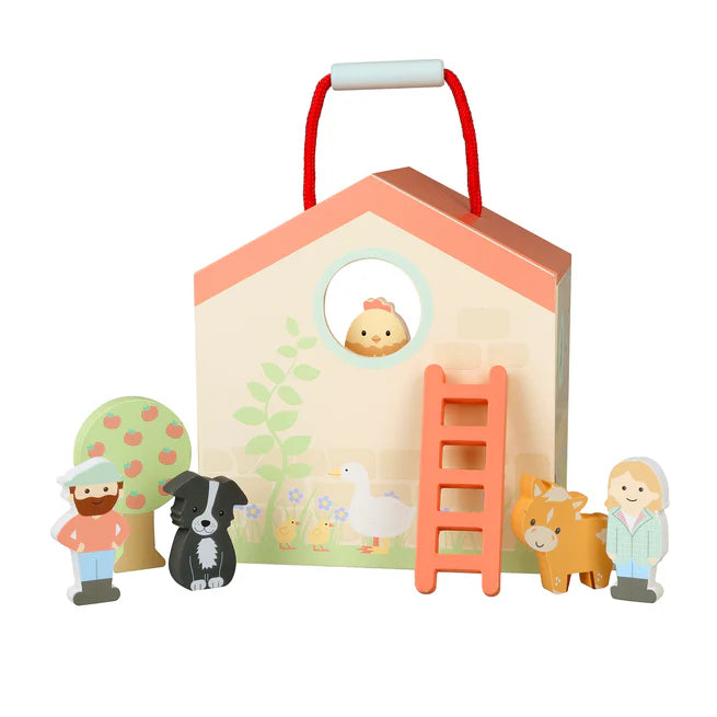 Farmyard Play Set for Kids - Animal Toy Figures with Barn, Tractor & Fence - Educational Farm Playset for Toddlers & Preschoolers - Perfect for Imaginative Play, Learning & Farm-Themed Birthday Gifts