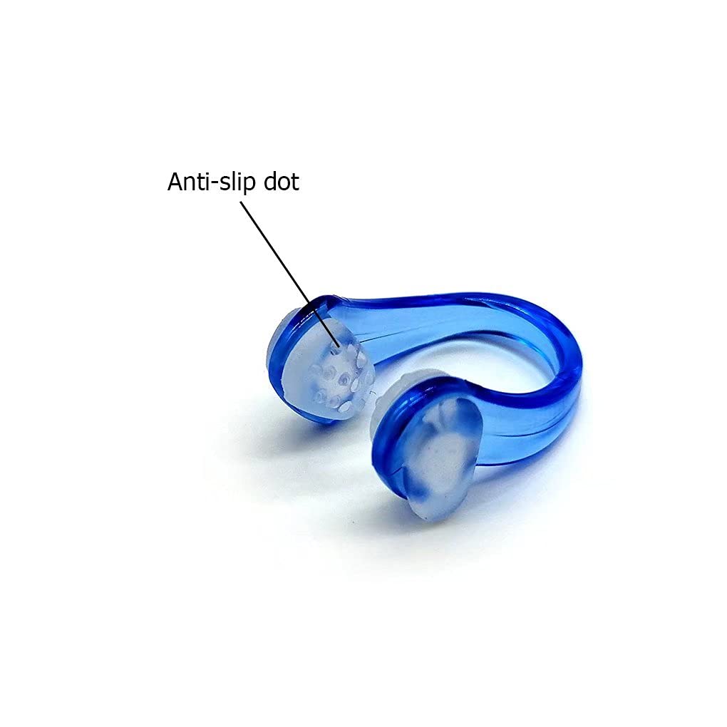 Zooshine Set of 4 Waterproof Anti-Slip Nose Clips for Swimming - Comfortable Nose Plugs for Adults & Kids - Perfect for Pool, Snorkeling, and Water Sports