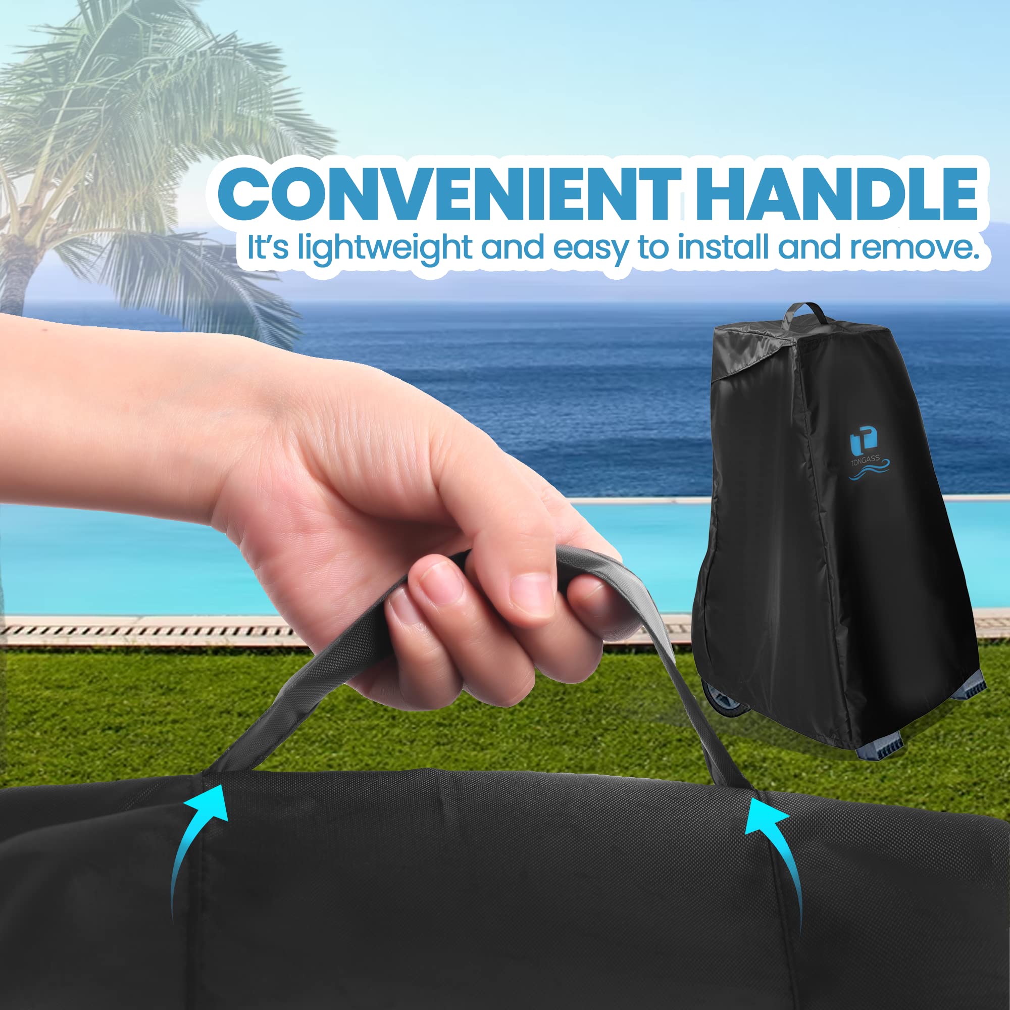 TonGass Swimming Pool Cleaner Cover - Exact Replacement for Maytronics 9991794-R1, Compatible with Dolphin Robotic Caddy - Durable Pool Accessory for Easy Storage & Protection