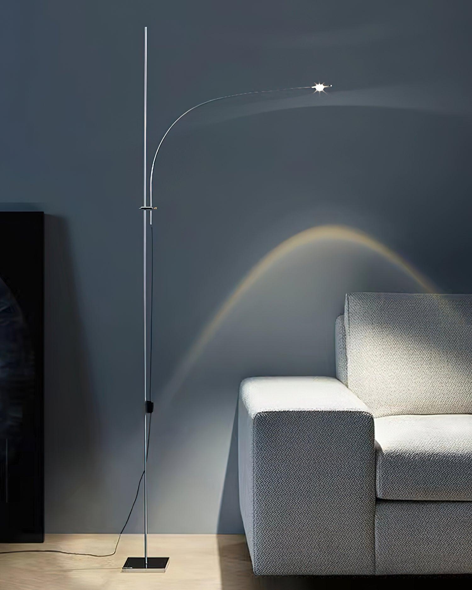 Elegant Metal Floor Lamp with Adjustable Height - Perfect for Living Room, Bedroom, or Office Lighting