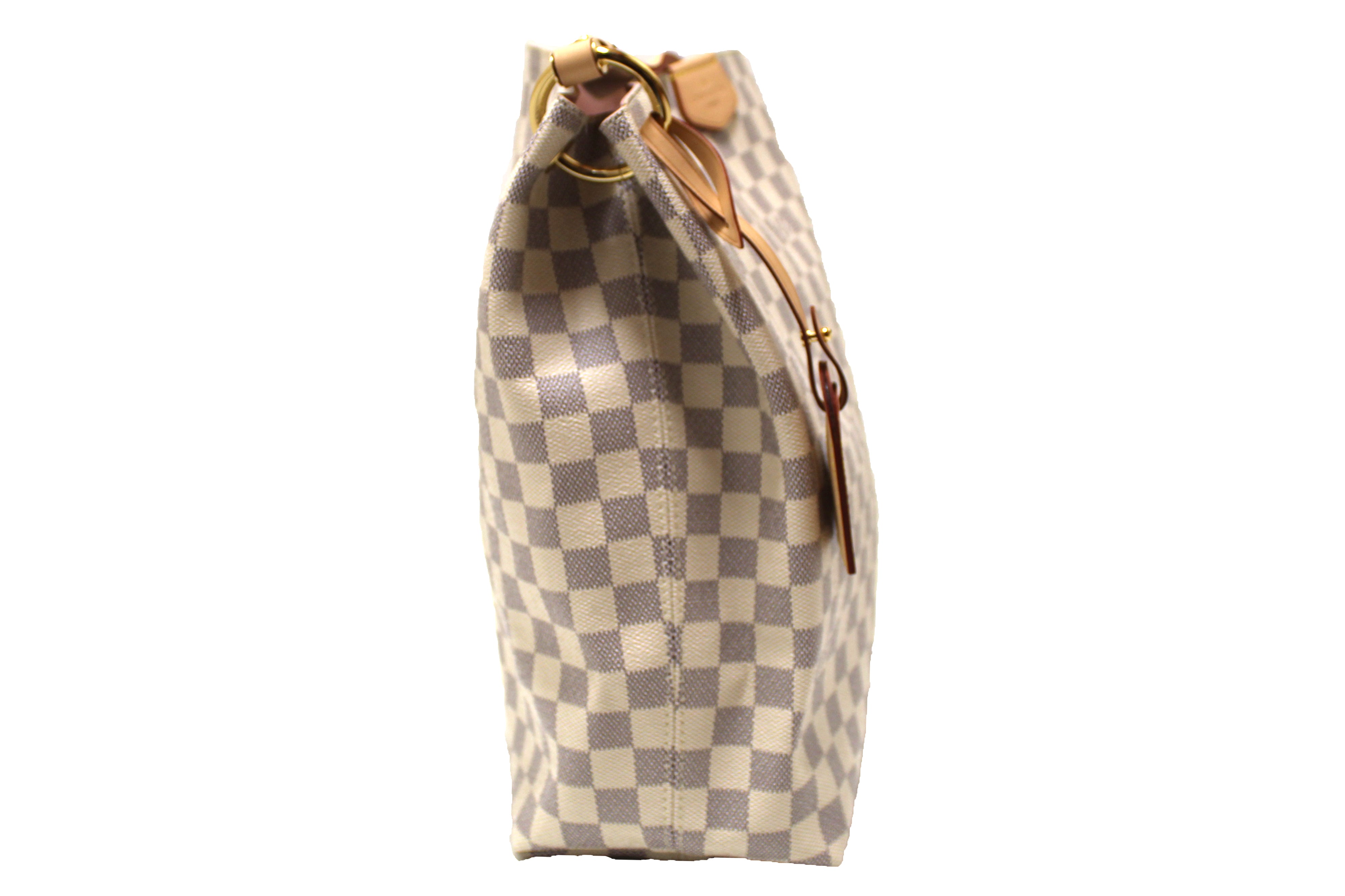 Authentic Louis Vuitton Damier Azur Graceful MM Hobo Shoulder Bag - Luxury Designer Handbag for Women, Perfect for Work, Travel & Everyday Use