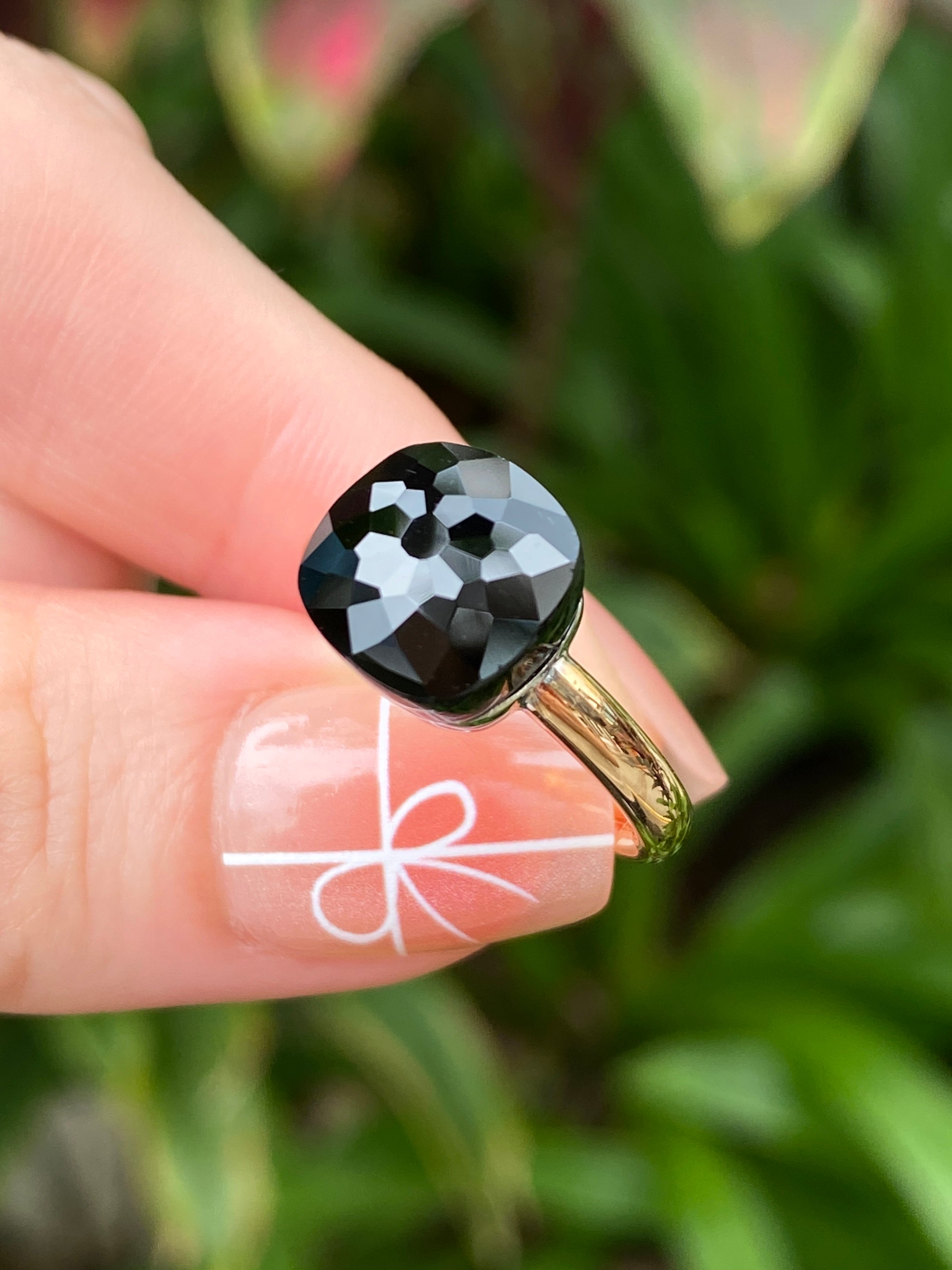 Natural Black Onyx 7.46ct Sterling Silver Ring for Women - Elegant Gemstone Jewelry for Everyday Wear, Gift & Special Occasions