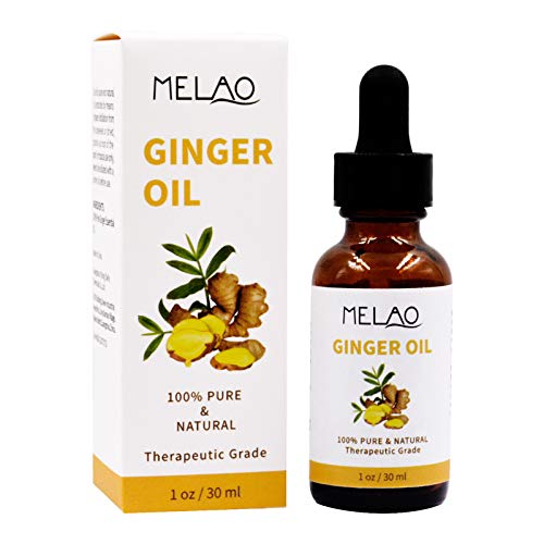 **MELAO Ginger Essential Oil for Hair Growth - 30ml Natural Hair Care Treatment to Strengthen & Nourish - Promotes Healthy Scalp & Shiny Hair - Perfect for Daily Hair Routine & Aromatherapy**
