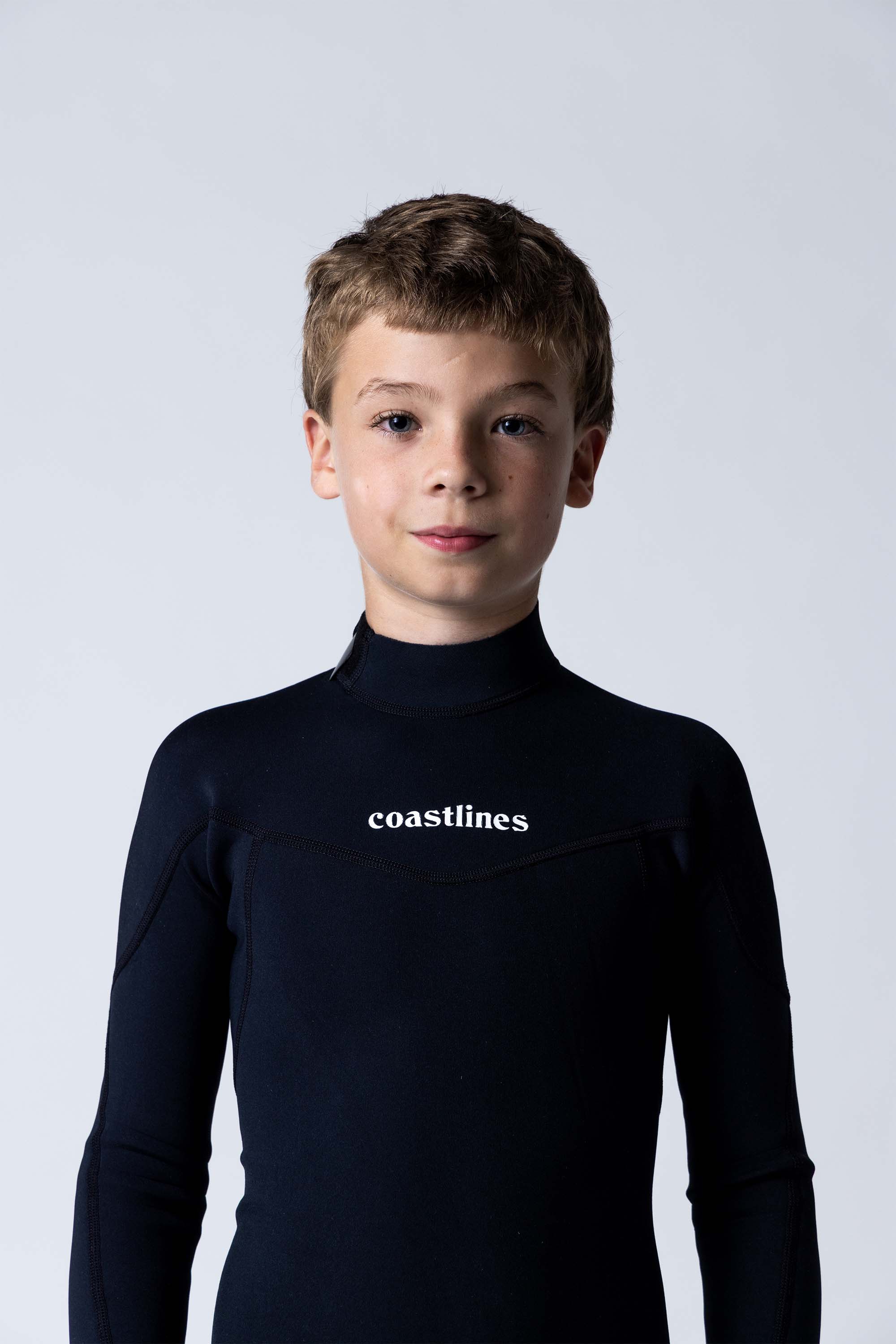 Classic Youth 3/2mm Back Zip Full Wetsuit - Premium Neoprene Steamer for Surfing, Diving & Water Sports - Black