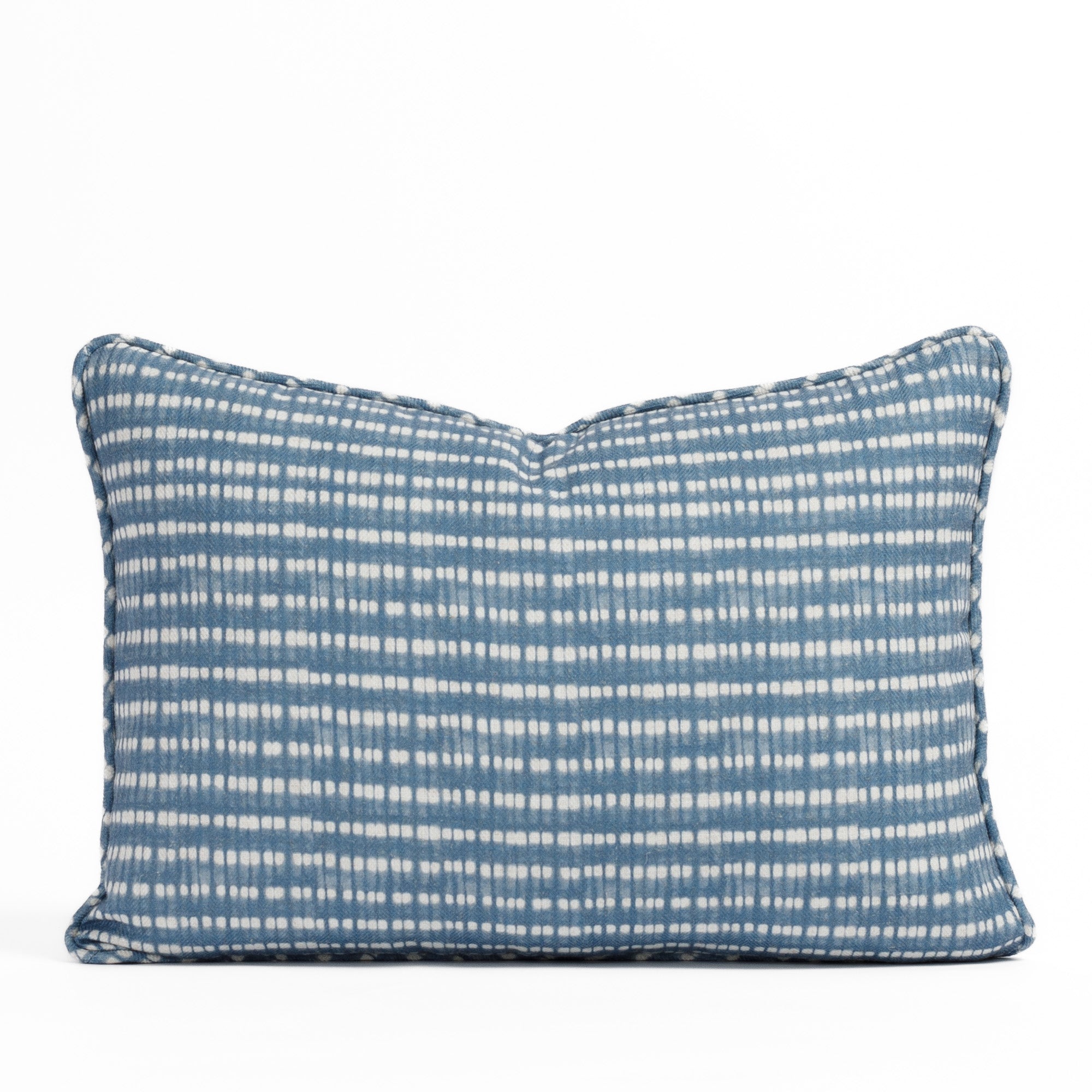Premium 14x20 Lumbar Support Pillow in Indigo Blue - Orthopedic Back Cushion for Office Chair, Sofa & Car Seat Comfort