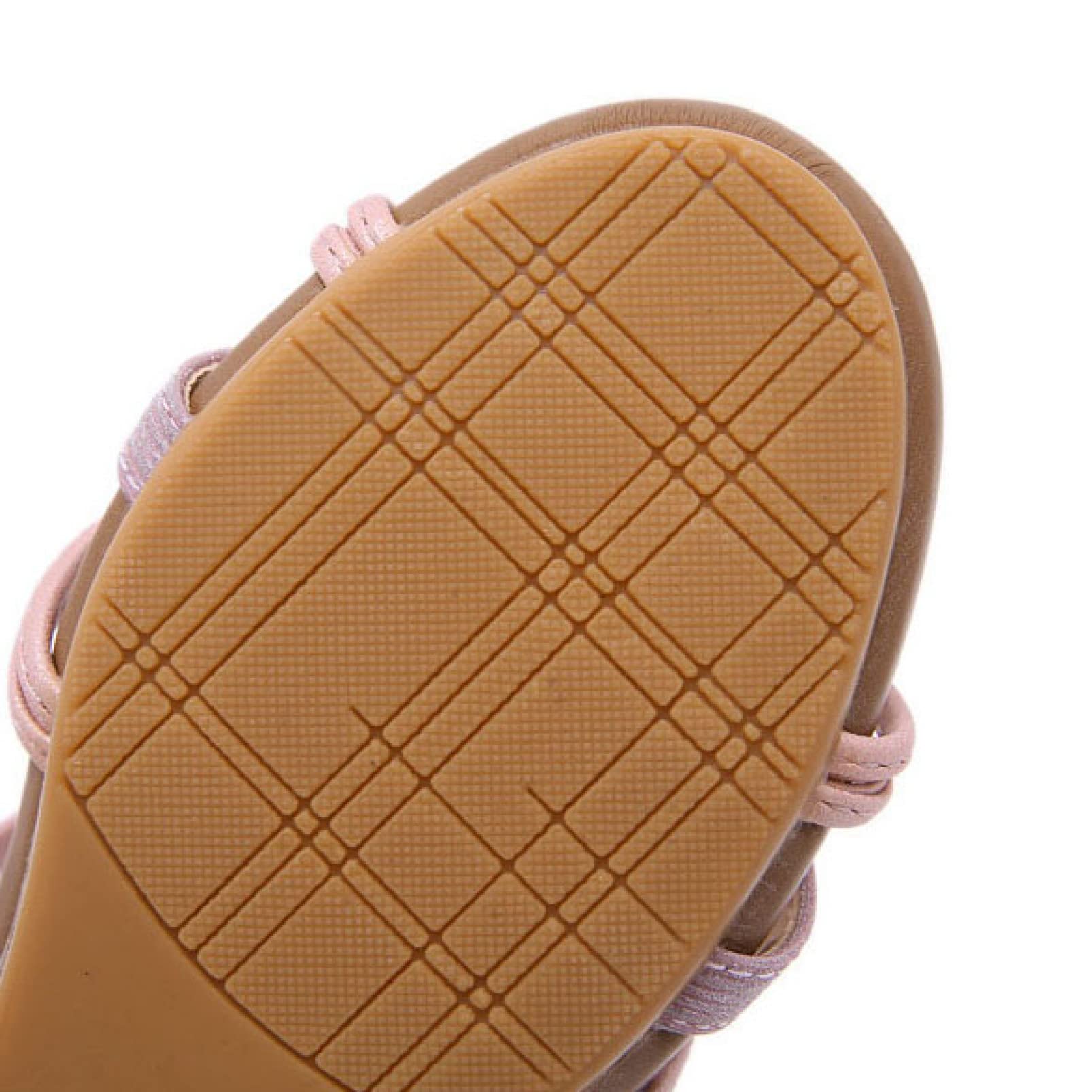 Women's Slip On Wedge Sandals with Elastic Band - Comfortable Low Heel Beach Shoes for Summer, Casual Walking & Outdoor Activities | Open Toe Sandals for Vacation, Travel and Daily Wear