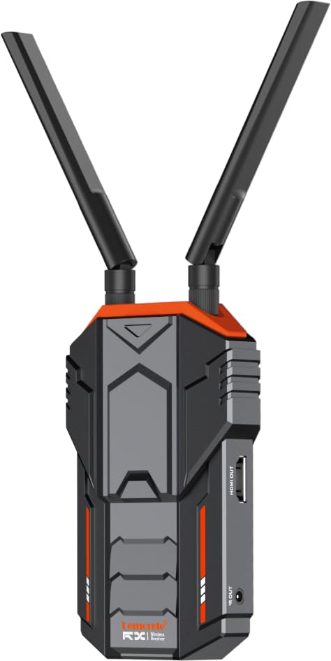 Lemorele Wireless HDMI Receiver for R100L Wireless Video Transmission System - Supports Pairing Up to 4 Receivers with 1 Transmitter | Perfect for Home Theater, Conference Presentations & Live Streaming