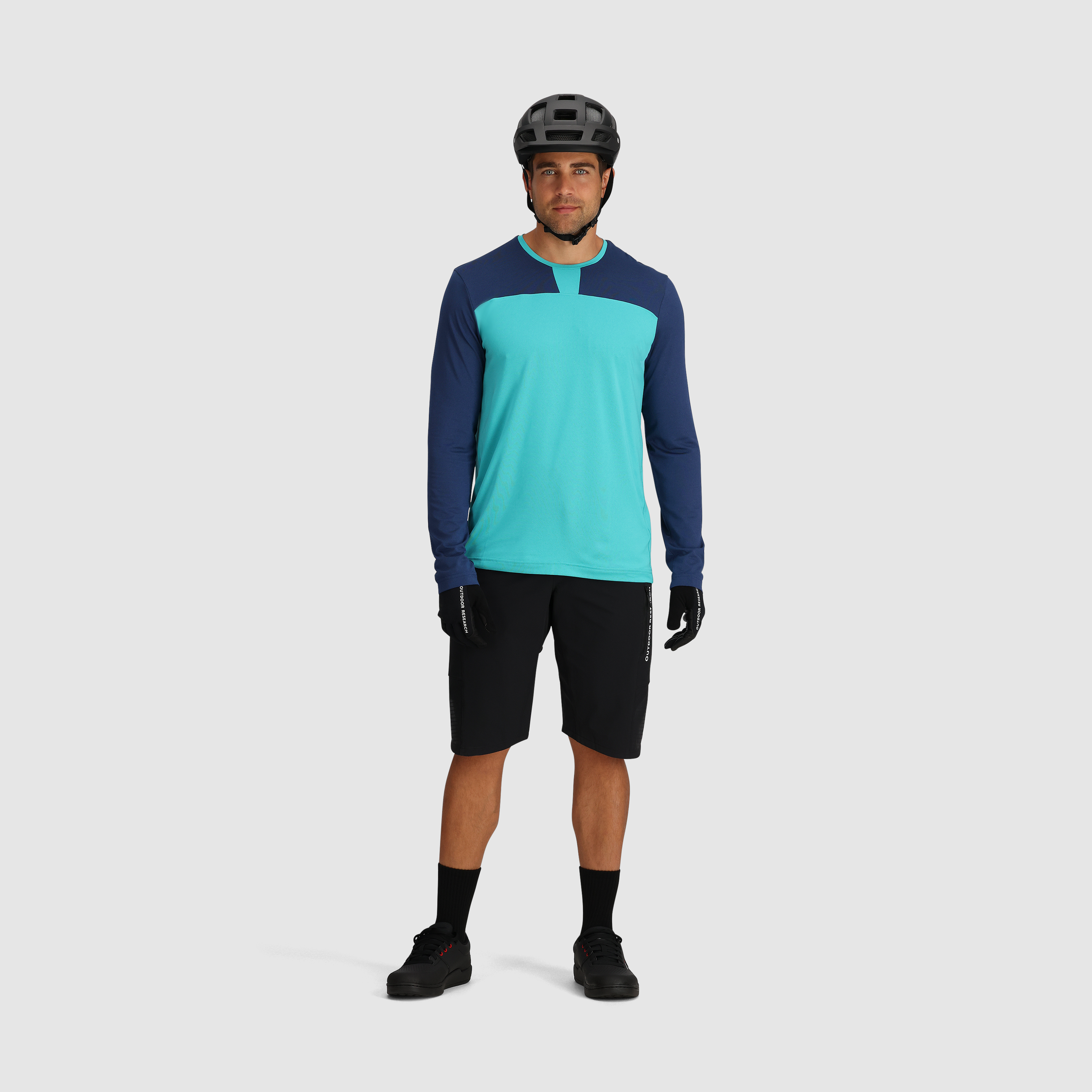 Men's Mountain Bike Jersey - Long Sleeve Cycling Shirt with Freewheel Design for MTB & Road Biking - Perfect for Trail Riding & Outdoor Adventures
