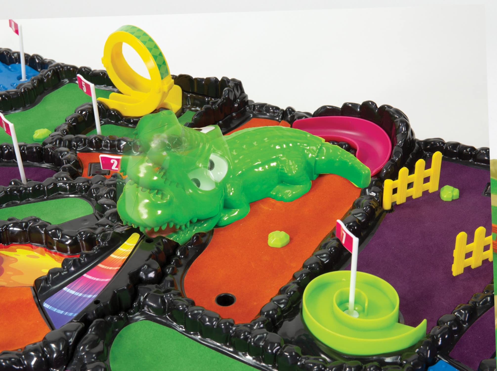 Game Zone Arcade Mini Golf Set - 9 Hole Interactive Tabletop Golf Game with Moving Obstacles for Kids & Adults (1-4 Players Ages 6+) - Perfect for Family Game Nights, Birthday Parties & Indoor Entertainment