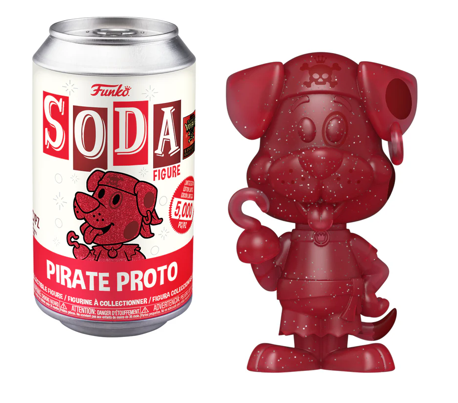 Funtastic Voyage 2024 Freddy as Pirate Proto Glitter 5000-Piece Soda Pop Vinyl Collectible Figure - Perfect for Display, Gifts & Pop Culture Collections