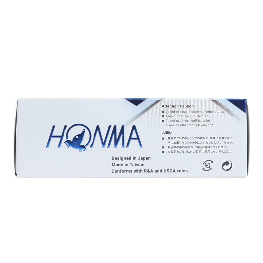 Honma TW-X & TW-S Golf Balls 2024 Model - Premium 3-Piece Tour Performance Golf Balls (1 Dozen/12 Balls) - White/Yellow Options for Distance, Spin & Soft Feel - Perfect for Tournament Play & Low Handicap Golfers