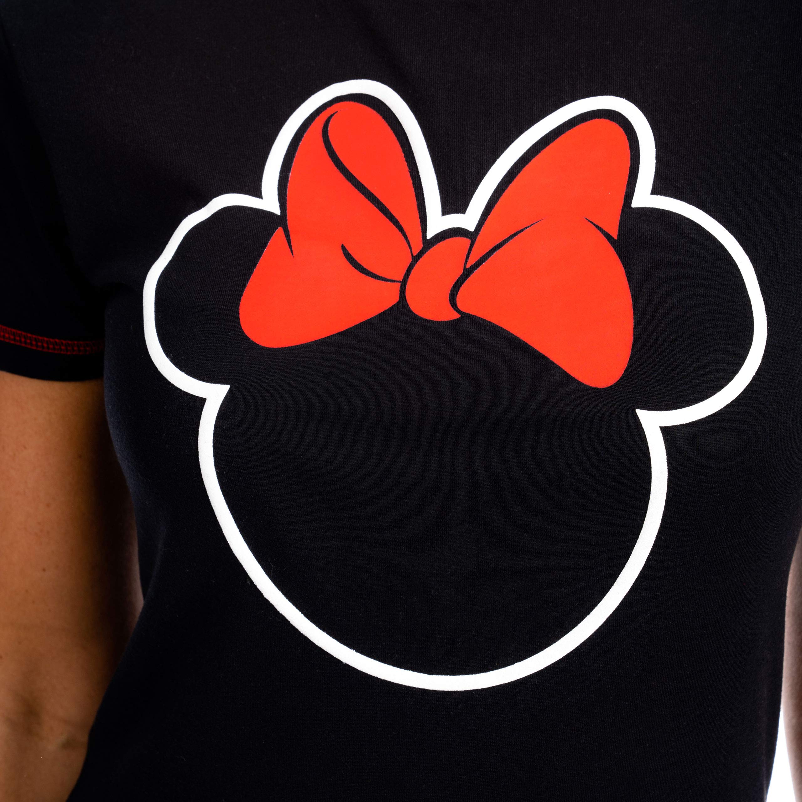 Disney Women's Minnie Mouse Graphic T-Shirt - Cute Casual Tee for Everyday Wear, Disney Fan Gifts & Theme Park Outfits