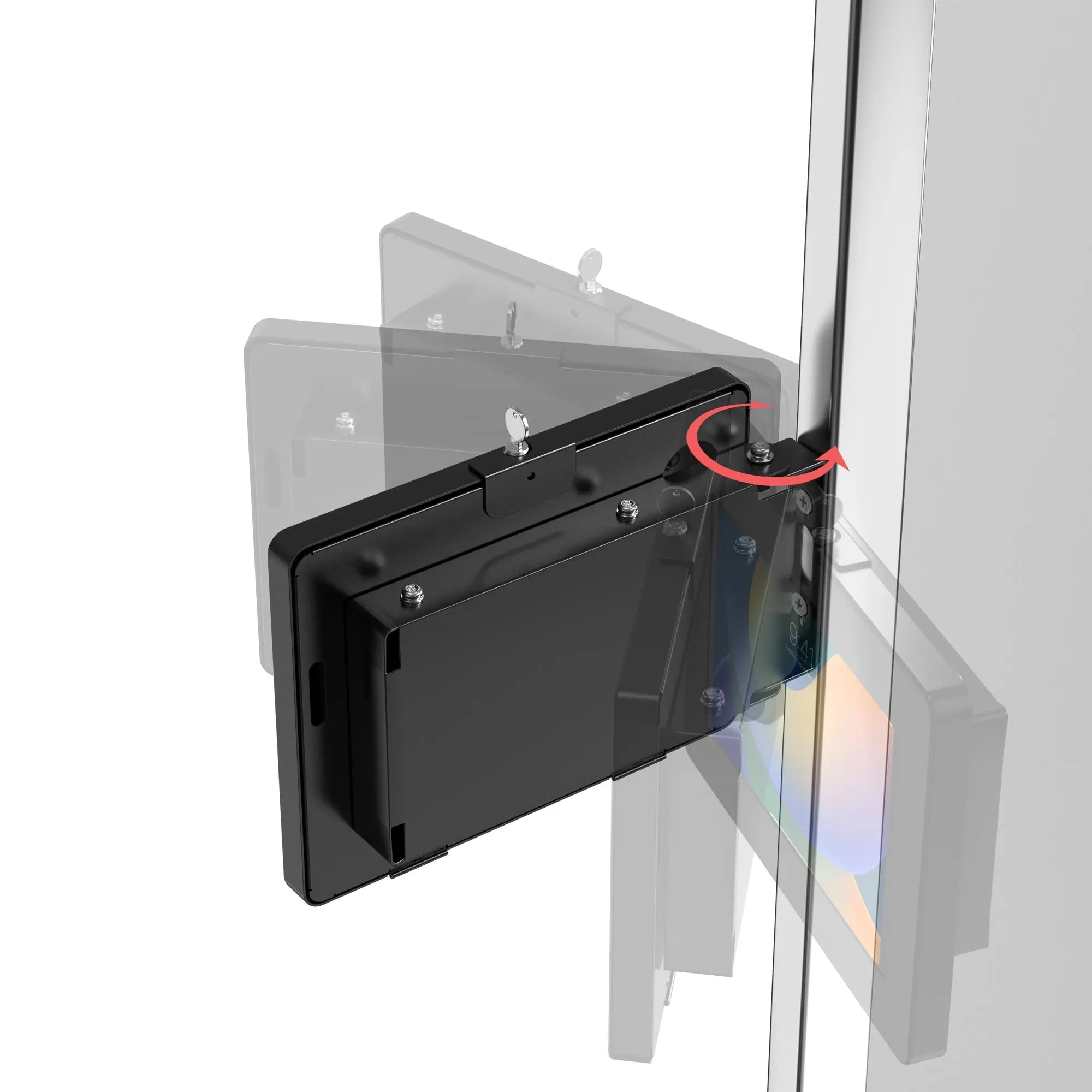 Premium Security Mullion Side Mount Enclosure - Heavy Duty Metal Locking Cabinet for Documents & Valuables - Ideal for Offices, Banks & Retail Stores