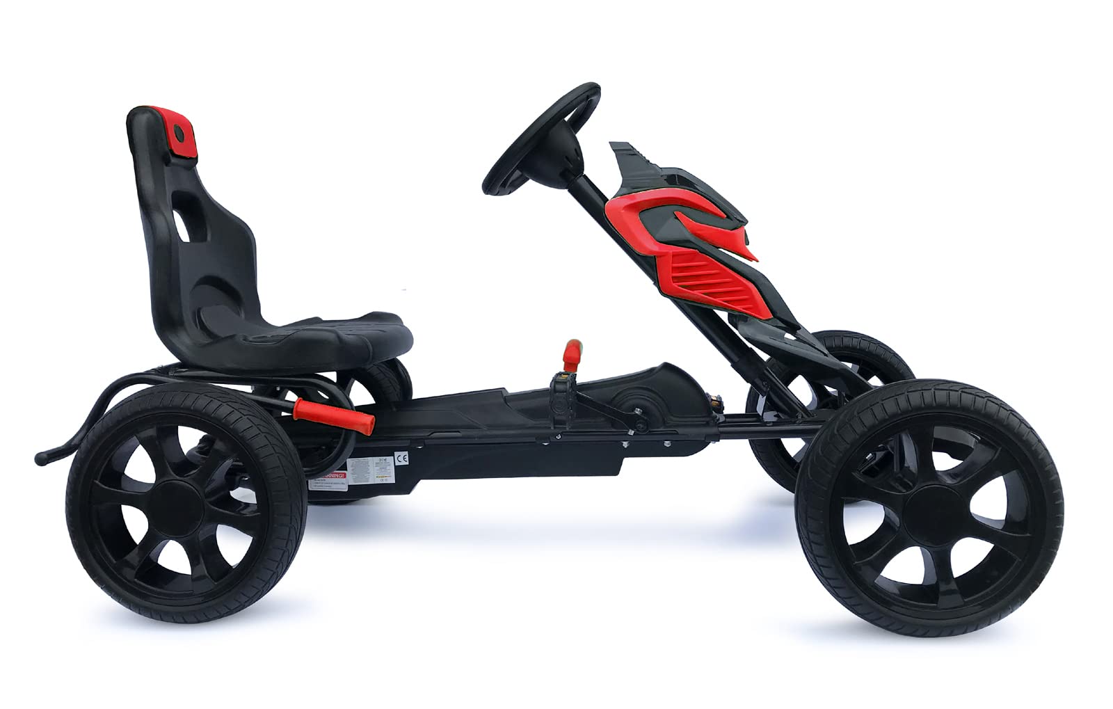 Kids Go Kart for Ages 5-12 Years - Pedal Powered with EVA Foam Wheels - Outdoor Play, Backyard Racing & Birthday Gifts for Boys & Girls