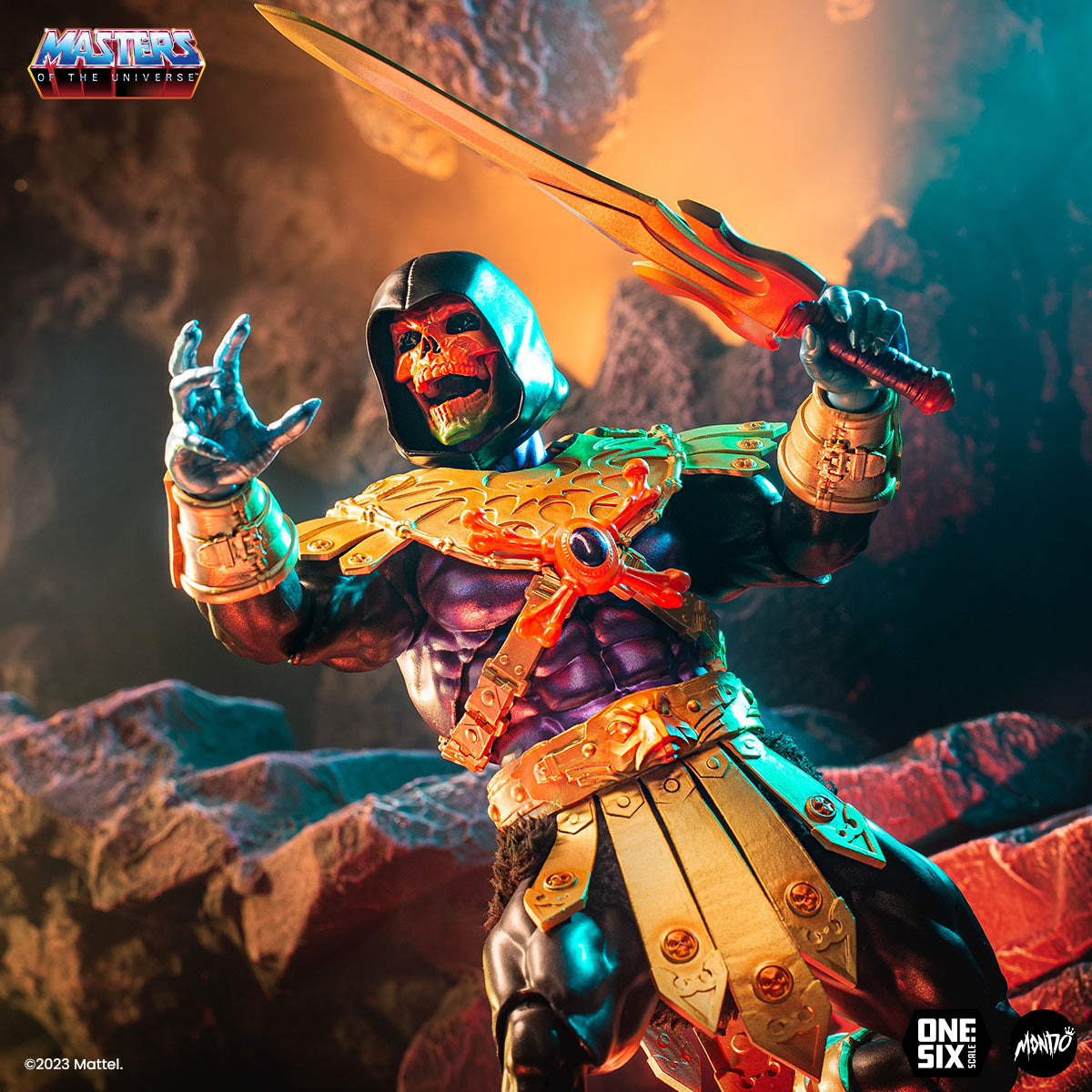 Masters of the Universe MOTUbi Disco Skeletor 1/6 Scale Collectible Action Figure - Perfect for Display, Gifts, and 80s Nostalgia Collections