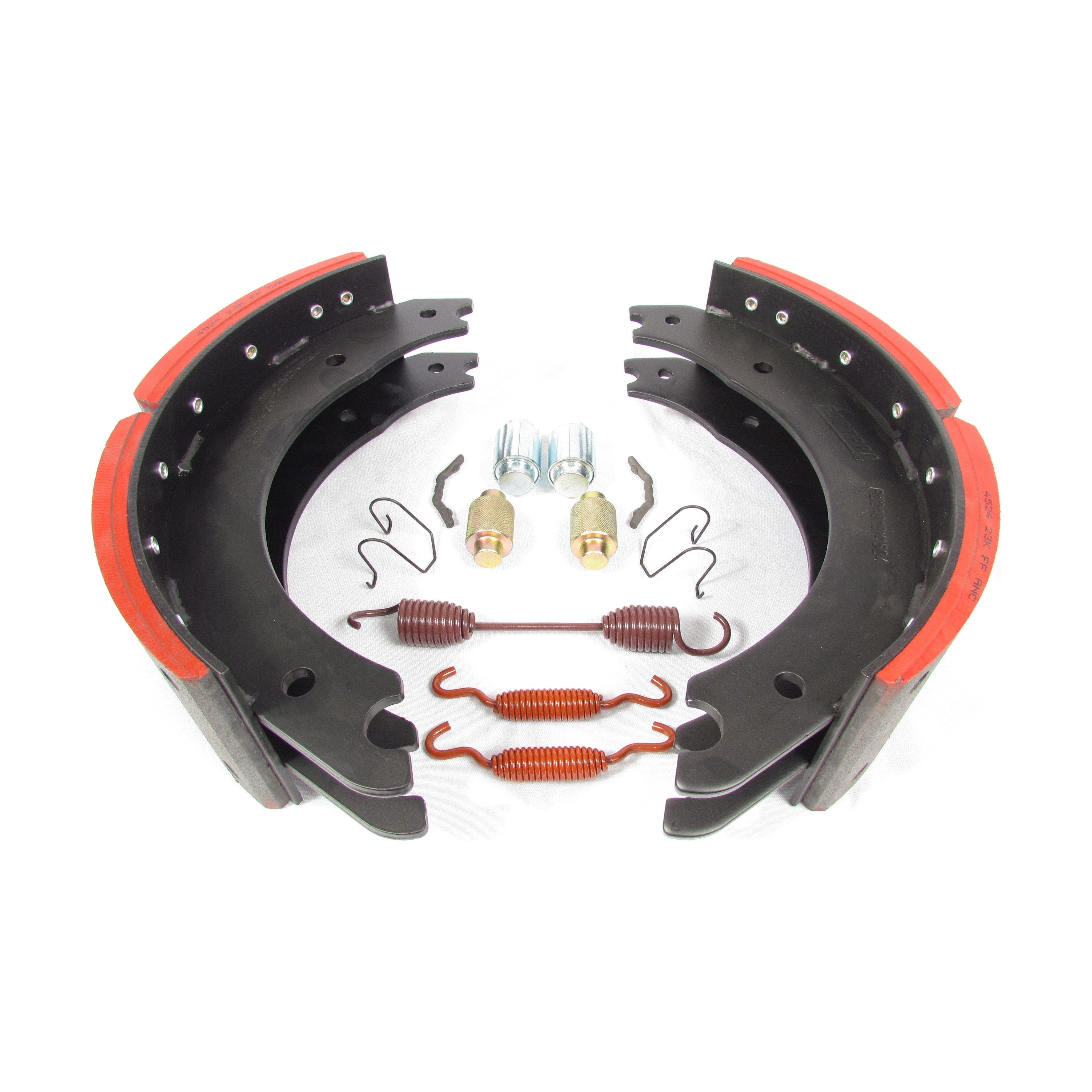 Fortpro 4524Q Mack Front Brake Shoe Kit - 23K GAWR, 16.5x5 Brake Size (F224918) | Heavy Duty Truck Replacement Parts for Improved Braking Performance
