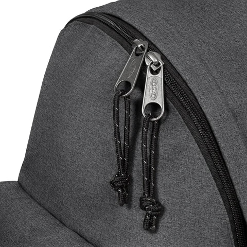 EASTPAK Padded Zippl'r Backpack - Durable Black Denim Laptop Bag for School, College & Travel | Stylish Unisex Daypack for Work & Everyday Use