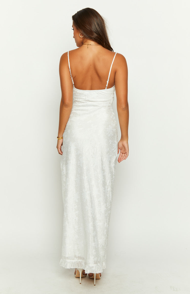 Elegant Adelaide White Maxi Dress for Women - Summer Beach Wedding Party & Vacation Outfit | Flowy Long Dresses with Pockets