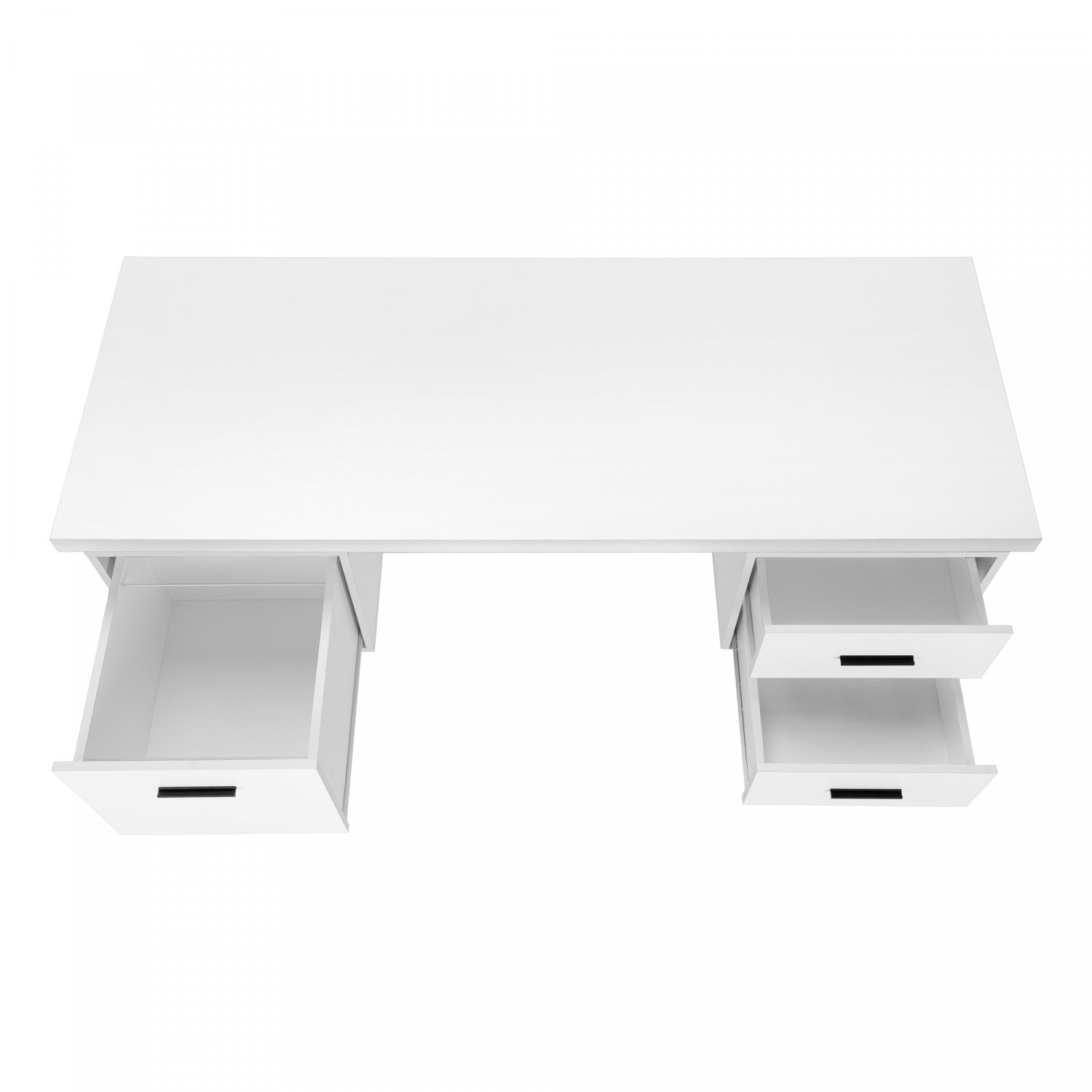 Loura White Modern Office Desk - Stylish & Functional Home Office Furniture for Work & Study