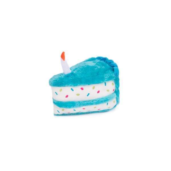 ZippyPaws Birthday Cake Plush Dog Toy - Cute & Durable Interactive Puppy Chew Toy for Small & Medium Dogs - Perfect for Birthday Parties, Training Rewards & Playtime Fun