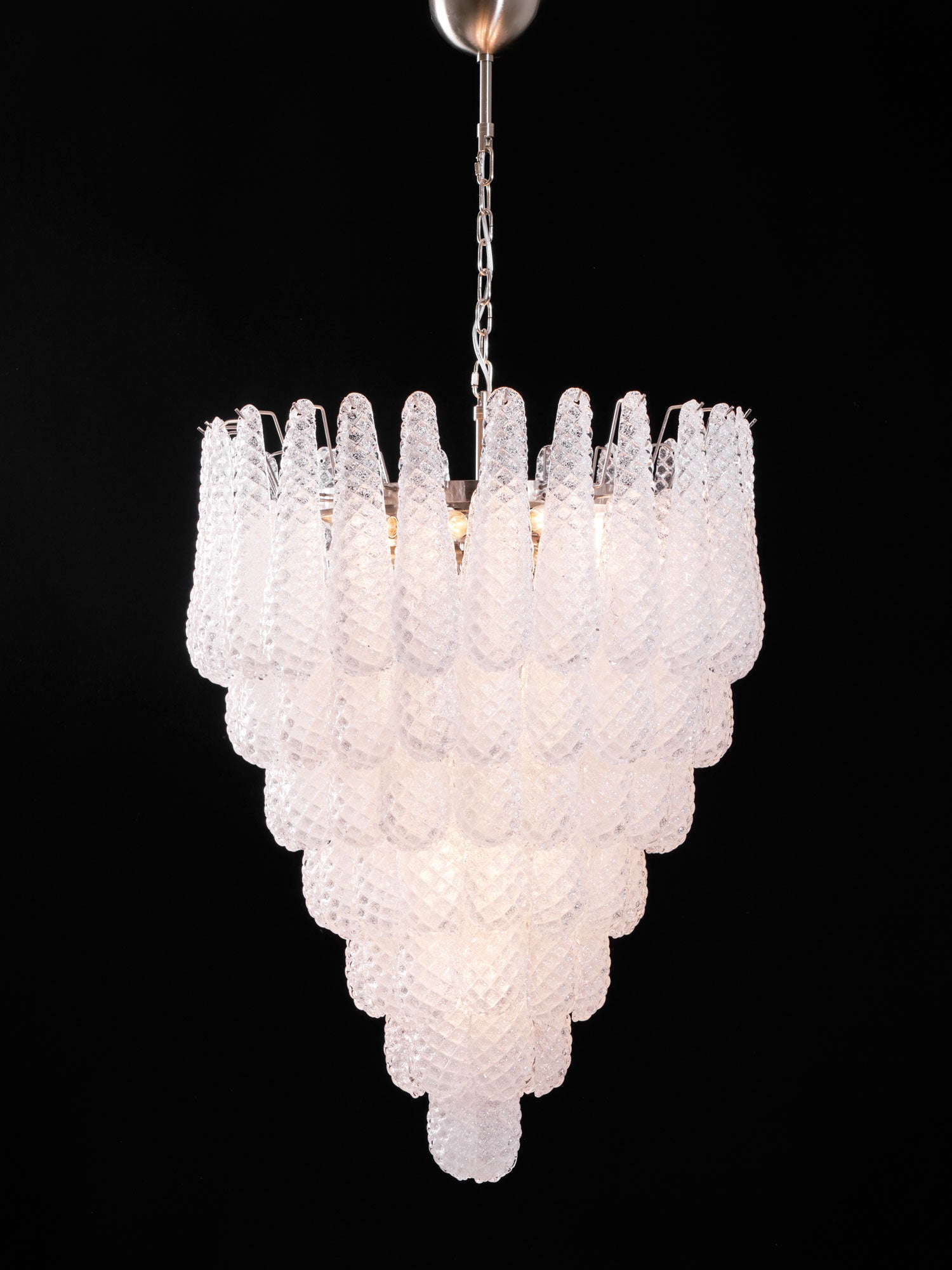 Exquisite Murano Glass Droplet Chandelier - Handcrafted Italian Crystal Pendant Light for Dining Room, Living Room & Bedroom Decor