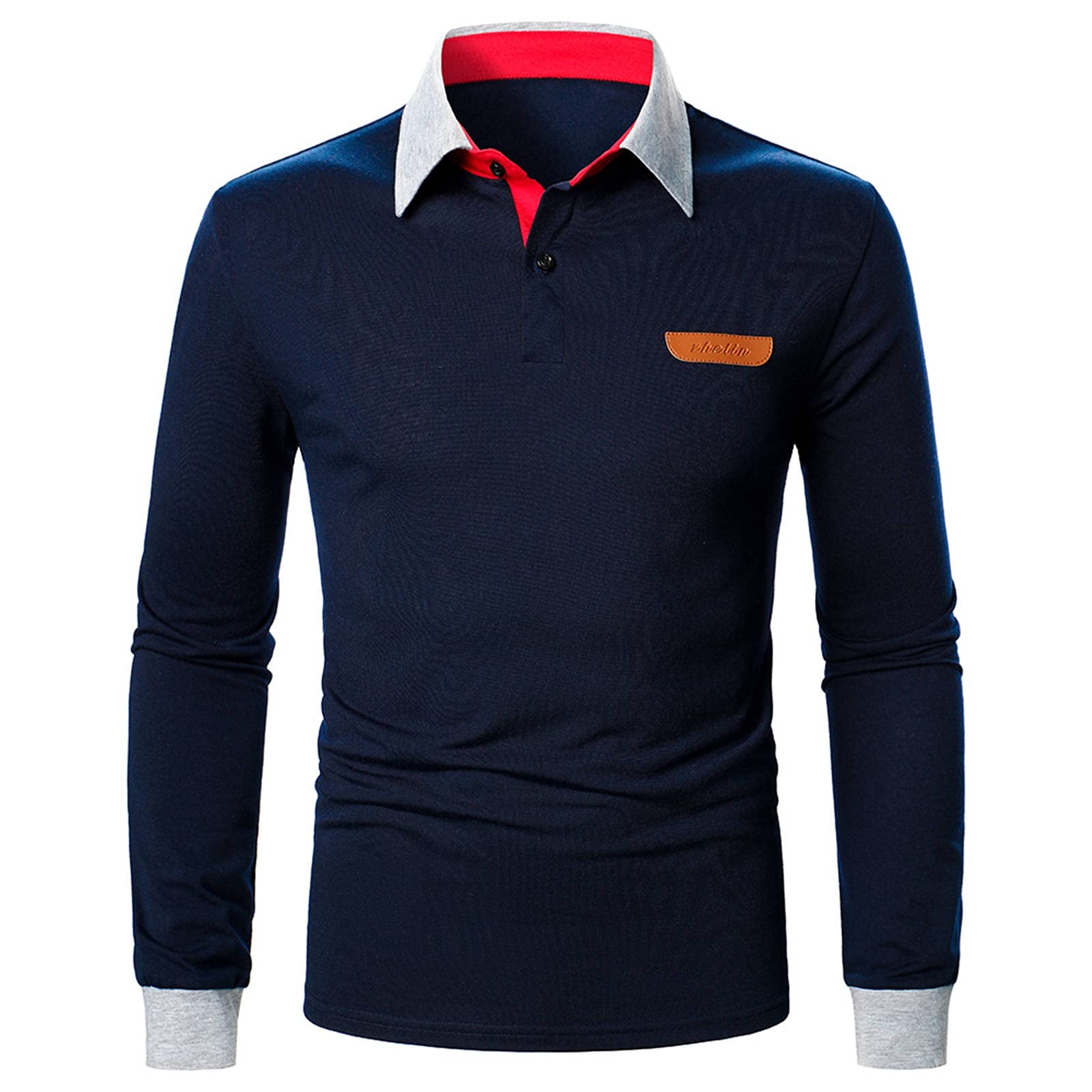 Men's Slim Fit Long Sleeve Waffle Henley Shirt - Casual Button Down Polo Shirt with Comfortable Neckline | Perfect for Fall Layering, Date Nights & Weekend Outfits