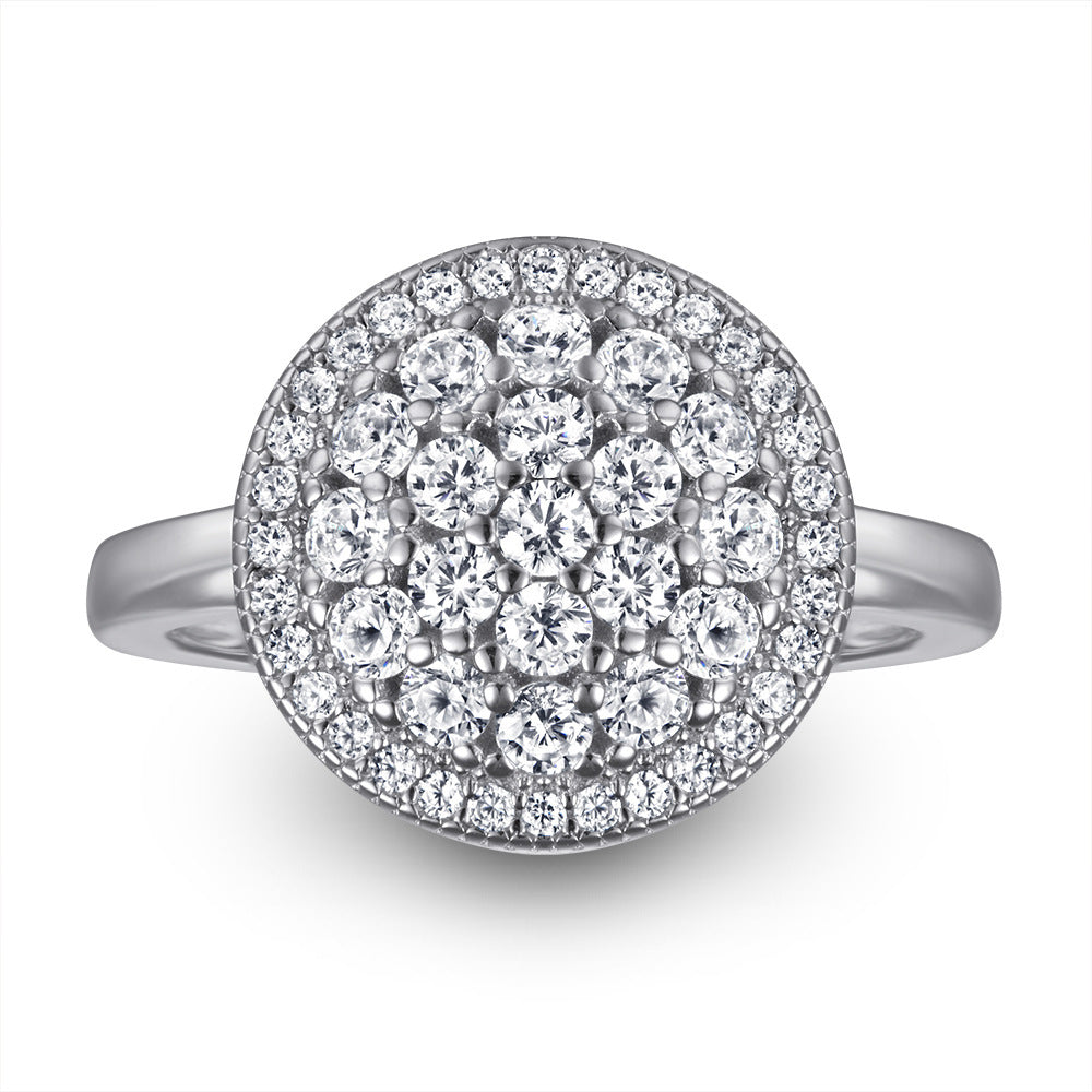 925 Sterling Silver Zircon Ring for Women - Elegant Cubic Zirconia Jewelry for Engagement, Wedding & Everyday Wear