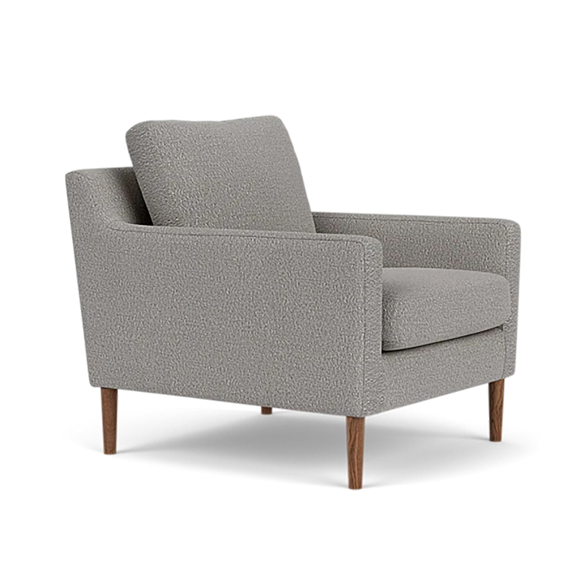 Astha Boucle Armchair - Modern Velvet Accent Chair for Living Room, Bedroom & Office - Soft Upholstered Lounge Chair with Solid Wood Legs - Stylish Home Decor for Cozy Reading Nook & Relaxation