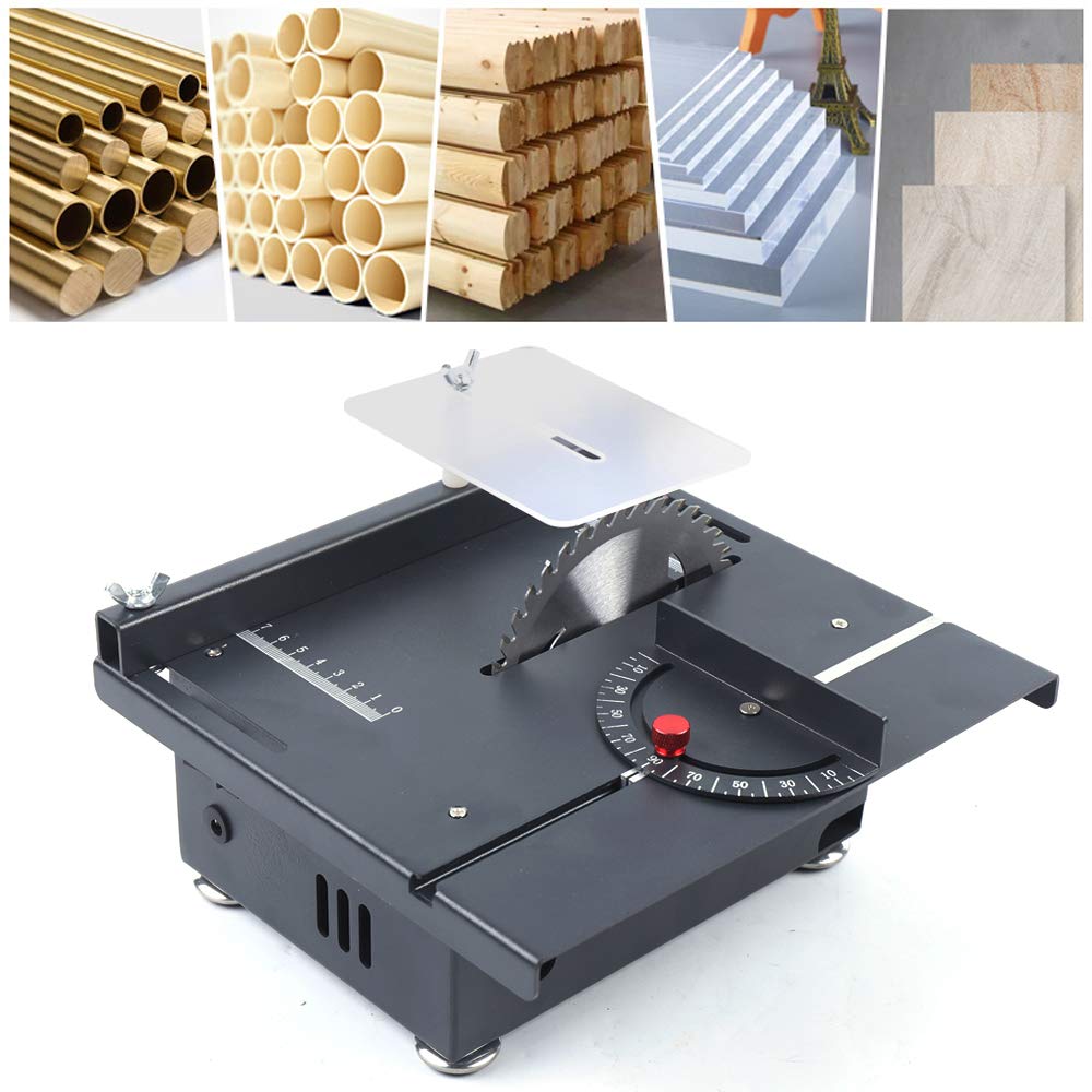 24V Mini Sliding Table Saw 100W - Portable Wood Cutting for DIY & Models