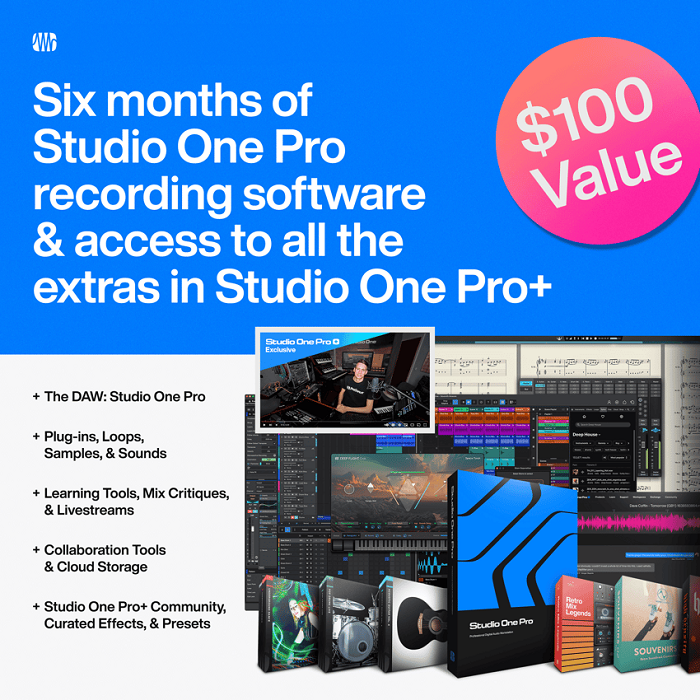 PreSonus AudioBox GO USB Audio Interface Bundle with Studio One Artist Software - Perfect for Home Recording, Podcasting & Music Production
