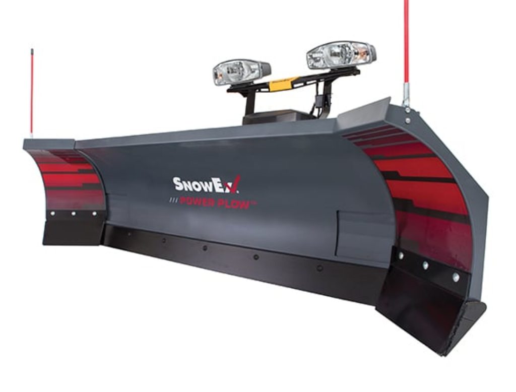 SnowEx POWER PLOW 8100PP & 8611PP Winged Blade Snow Plow | Heavy Duty 8' to 11' Commercial Snow Removal Equipment for Driveways, Parking Lots & Roadways