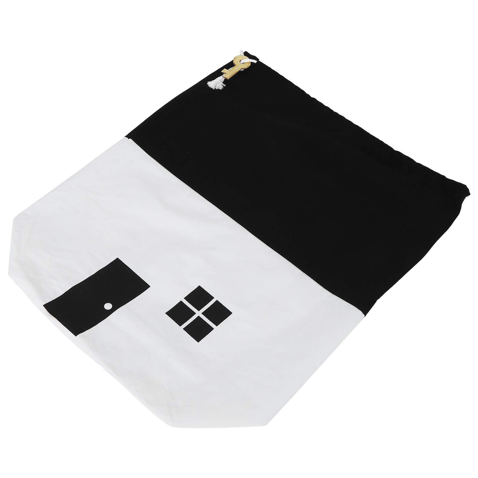 Qioniky Clothes Storage Bags - Large Multipurpose Organizer for Clothes, Shoes, Toys & Sundries (White/Black) | Space-Saving Storage Solution for Closets, Travel & Home Organization