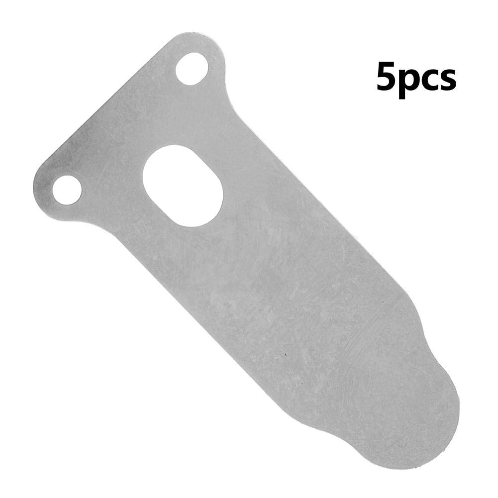 5 Pcs Air Compressor Head Valve Plate Kit - 2.24 Inch Large Tongue Shape Metal Piston Pump Replacement Part for Air Tools & Inflators - Perfect for Automotive, HVAC and Industrial Applications