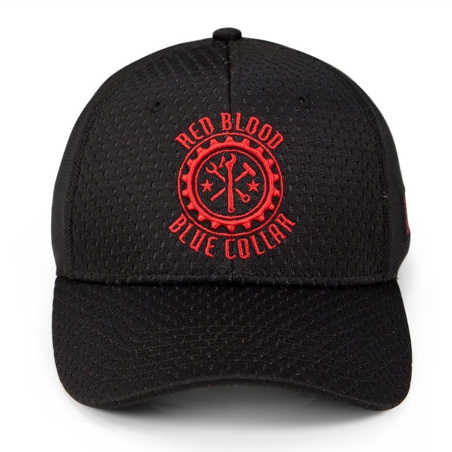 Red Blood Blue Collar® Stretch Fit Baseball Cap - Adjustable & Comfortable Unisex Hat for Men & Women - Perfect for Outdoor Activities, Sports & Casual Wear