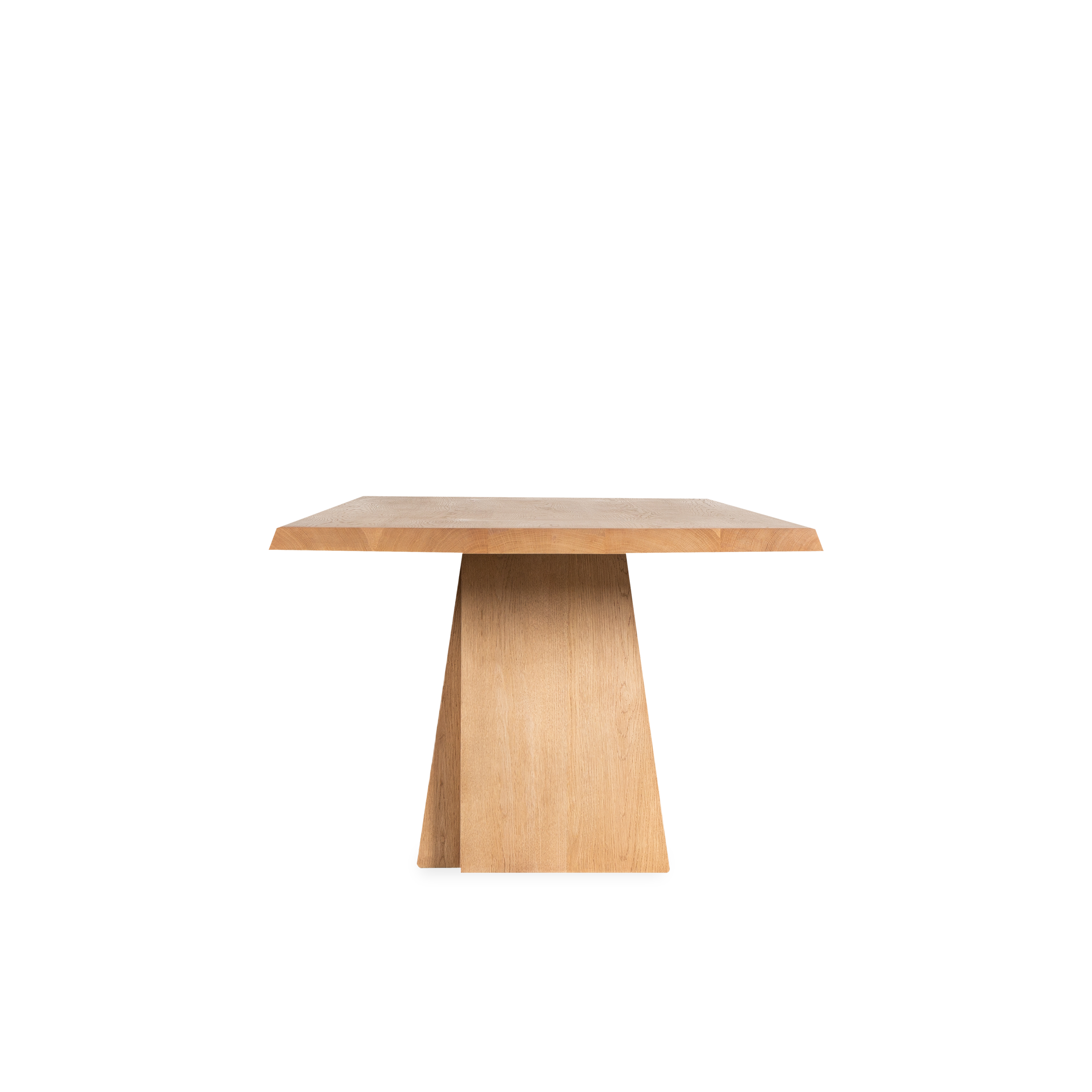 Modern Oblique Rectangular Dining Table - Solid Wood Kitchen Table for 6-8 People - Perfect for Dining Room, Kitchen, and Open Floor Plan Homes