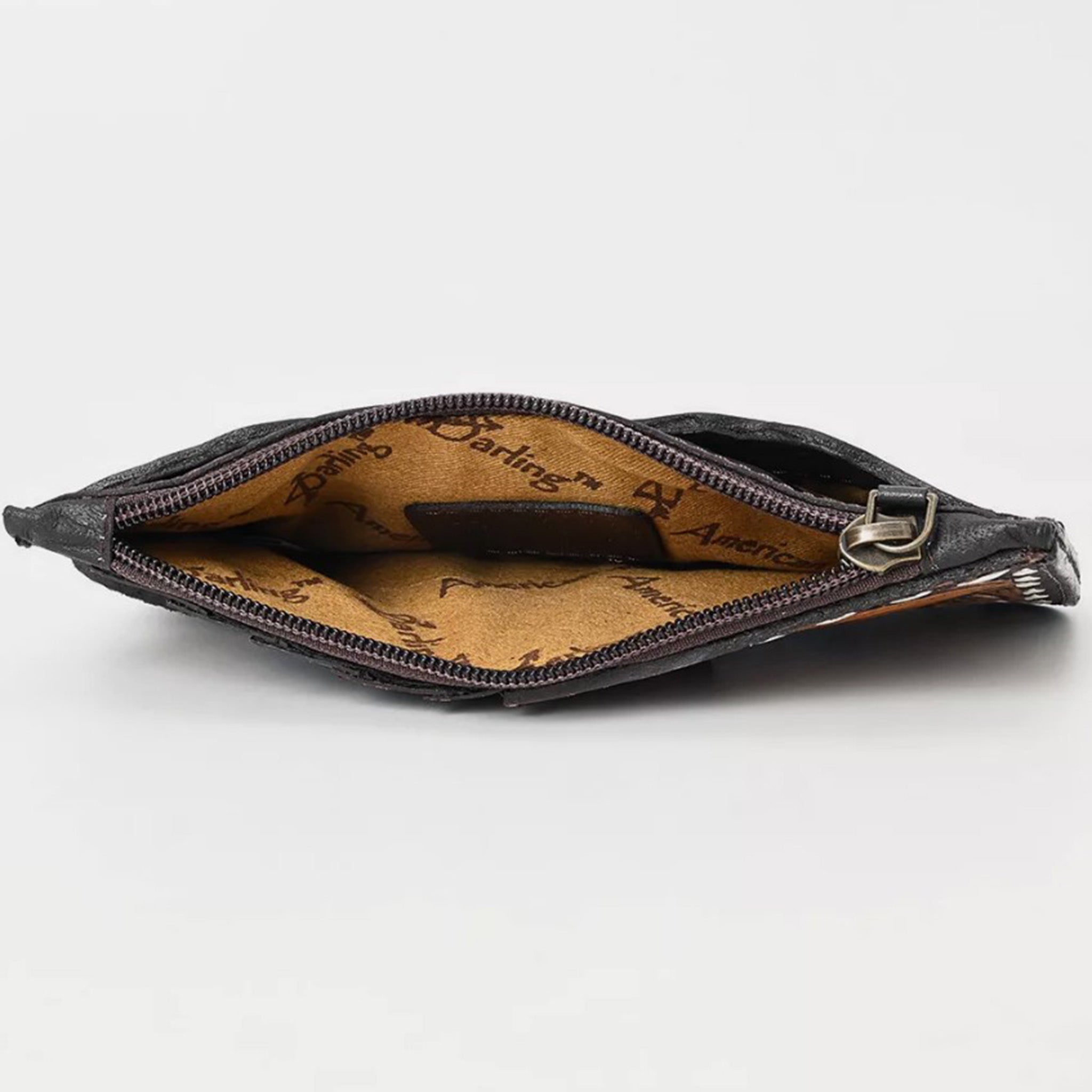 American Darling Genuine Leather Hand-Tooled Card Holder - Slim RFID Blocking Wallet for Men & Women - Perfect for Travel, Business & Everyday Use