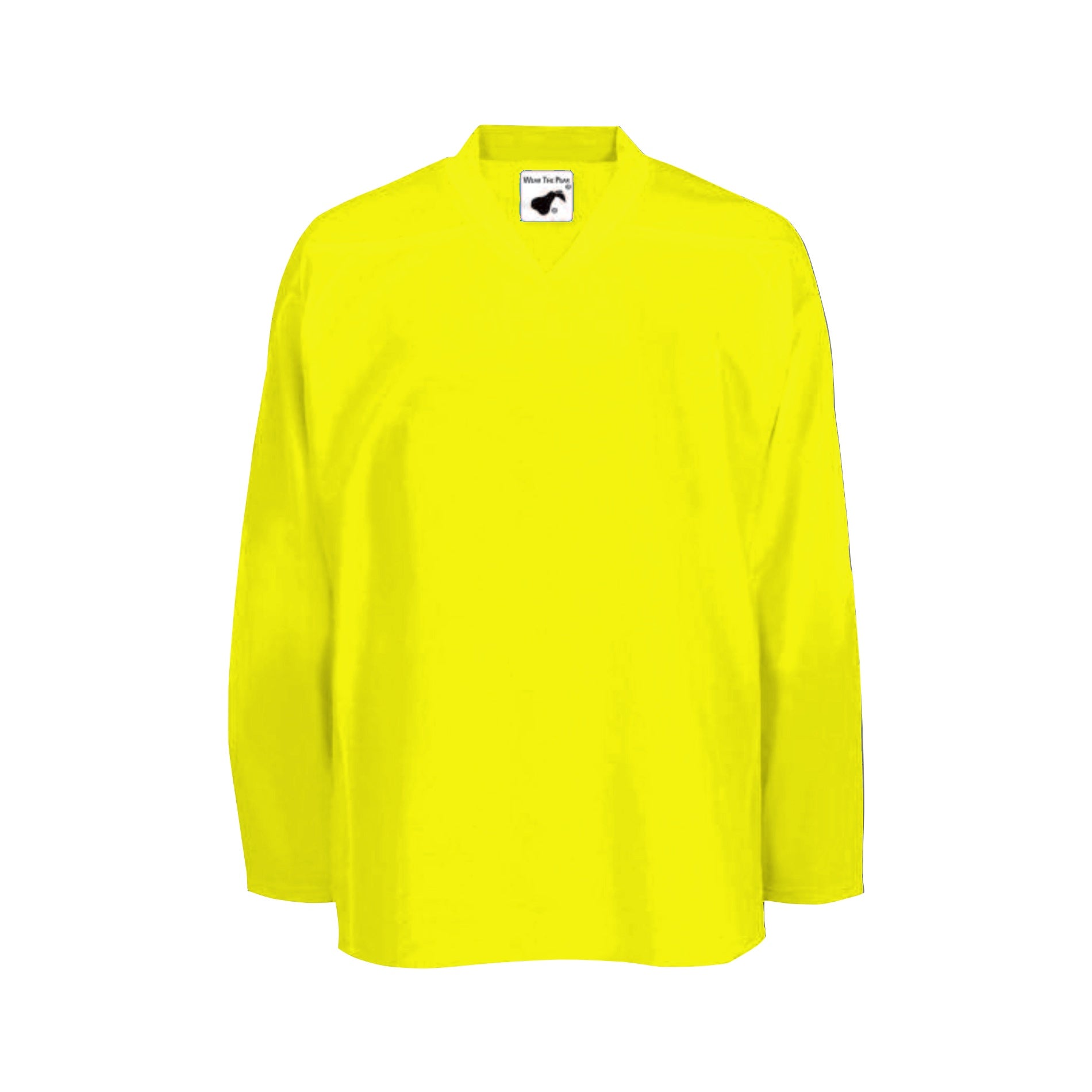 Pearsox Air Mesh Hockey Jersey - Breathable & Lightweight Performance Jersey for Men & Women - Neon Yellow - Perfect for Ice Hockey, Street Hockey & Sports Training