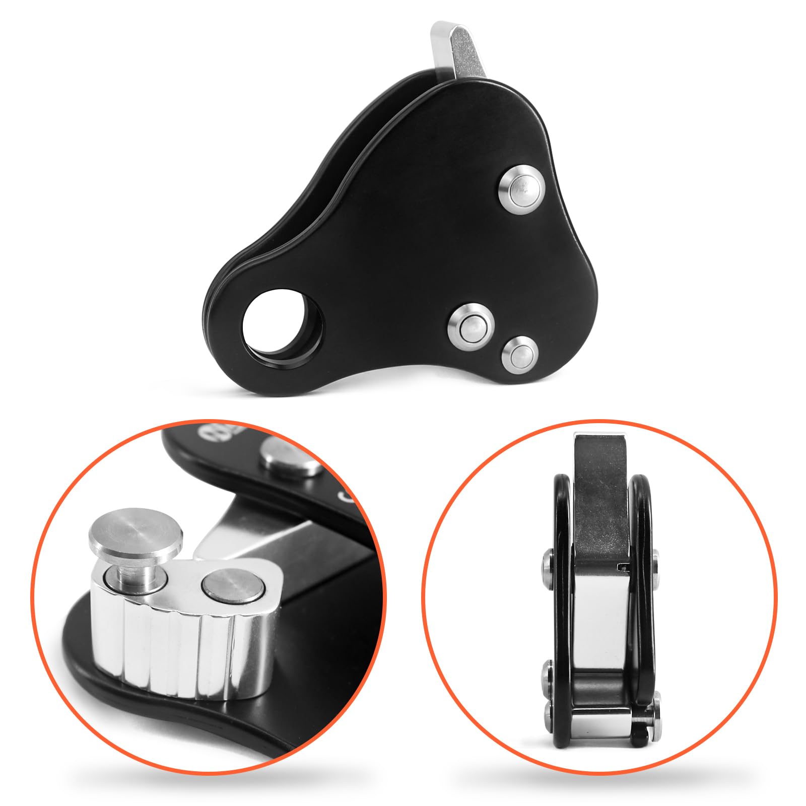 NewDoar Rope Grab Ascender - Adjustable Rope Clamp for Rock Climbing, Rescue & Safety Gear - Perfect for Outdoor Adventures, Caving & Emergency Situations