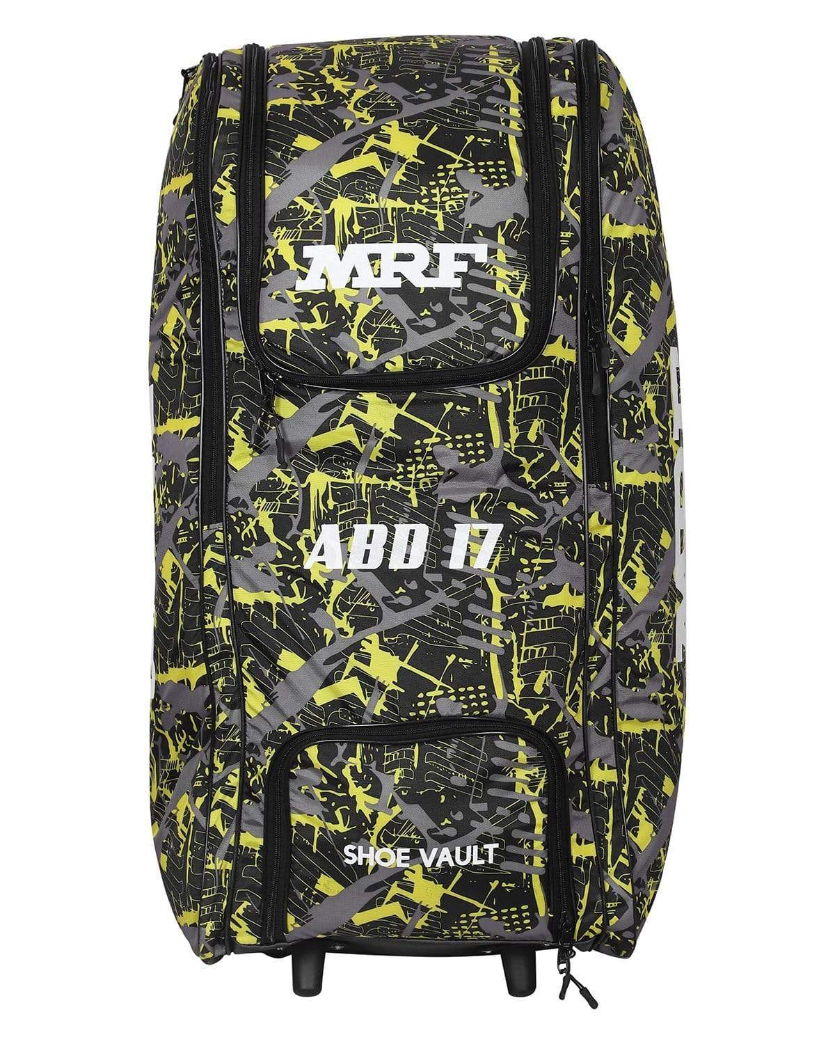 MRF ABD 17 Duffle Wheelie Cricket Bag - Premium Rolling Cricket Equipment Bag for Travel & Sports | Perfect for Cricket Players, Coaches & Team Gear Storage