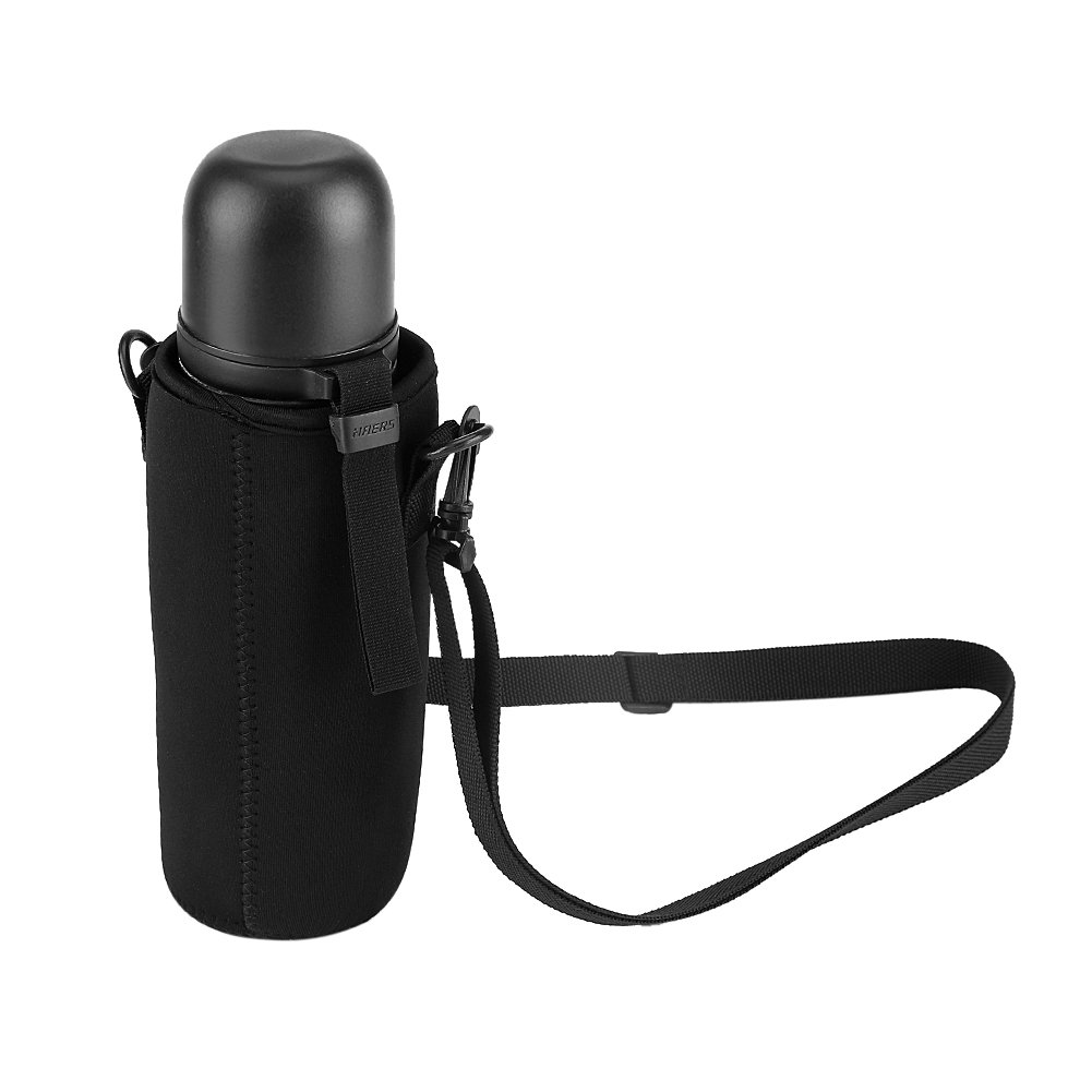 Durable Soft Water Bottle Sleeve with Adjustable Shoulder Strap - Insulated Carrier Pouch for Camping, Hiking, Running, Fishing & Outdoor Activities | Perfect for Gym, Travel & Daily Use