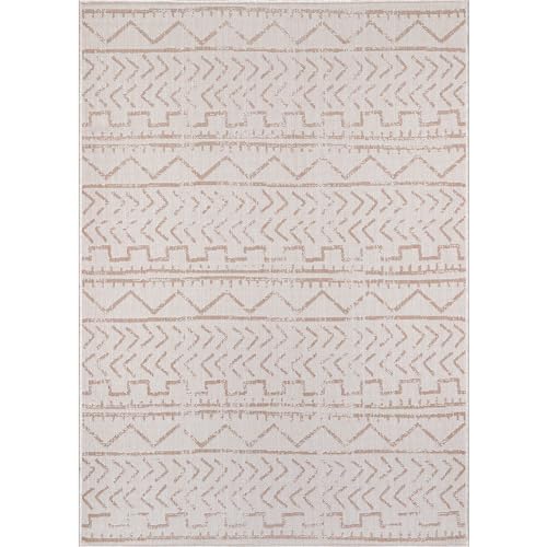 Trellis - Beige / White