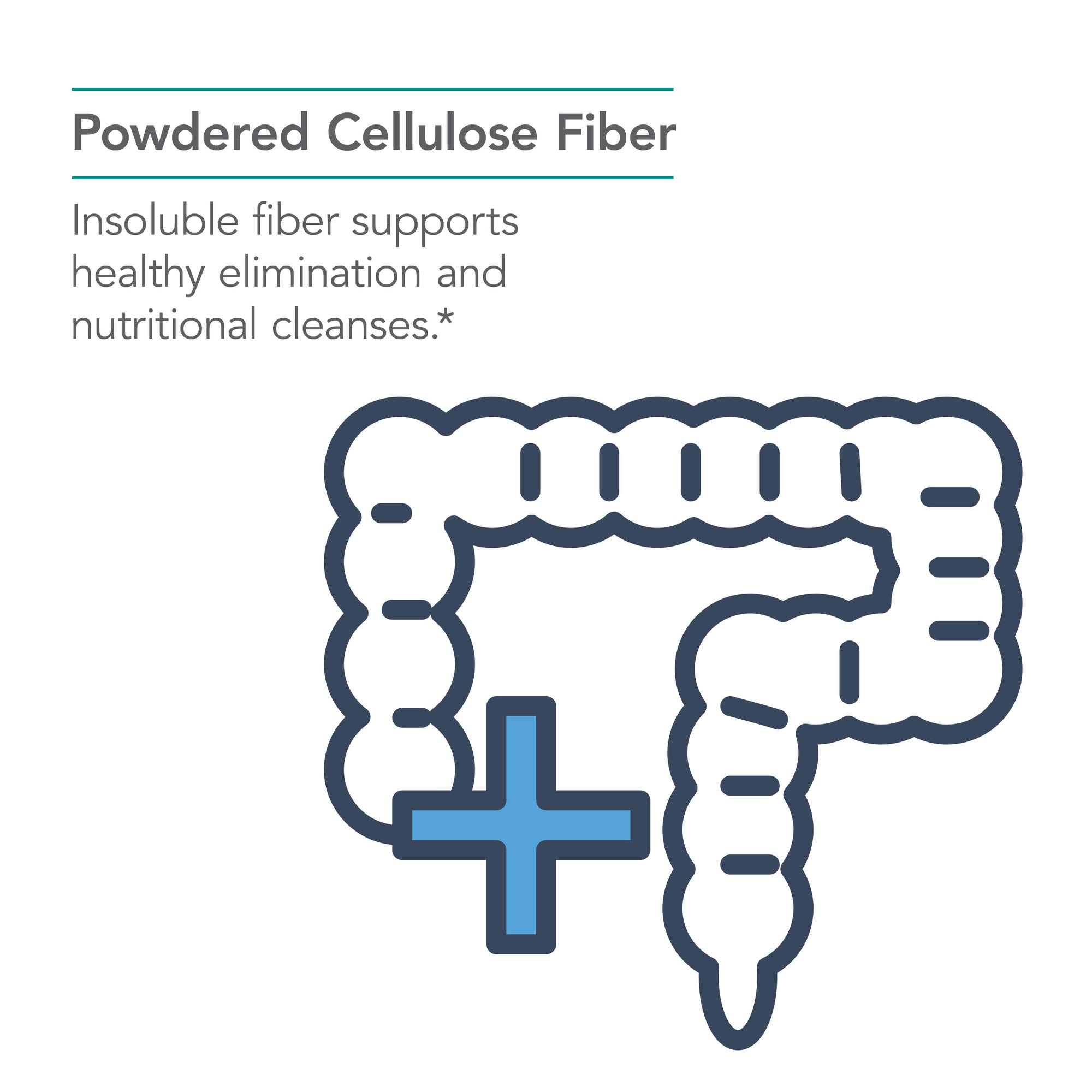 Nutricology Dietary Fiber Powder - 2000mg Insoluble Fiber Supplement | Microcrystalline Cellulose Powder for Digestive Health | Hypoallergenic & Non-Fermentable | 8.8 Oz - Perfect for Smoothies, Baking & Daily Wellness Routine