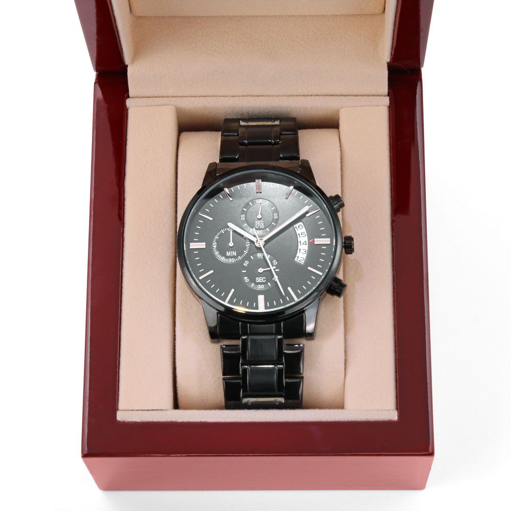 Personalized Engraved Watch for Men - Custom Gift for Dad, Husband - Birthday, Christmas, Anniversary Present - Perfect for Formal Events & Everyday Wear